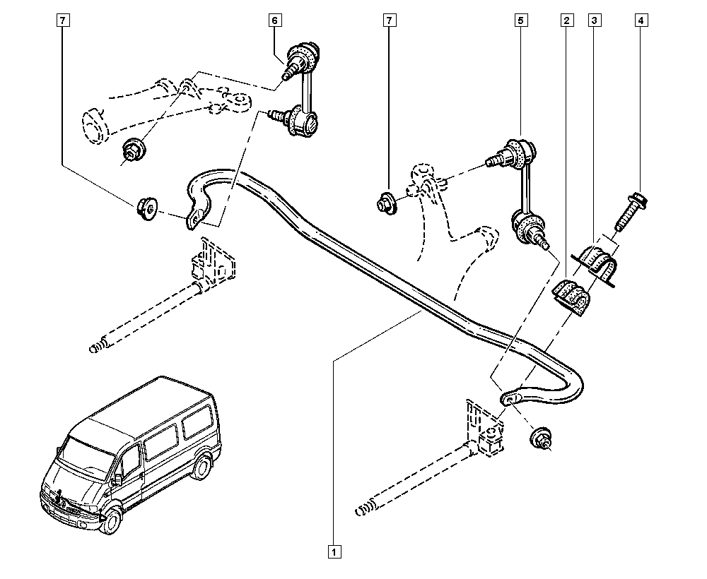 RENAULT 82 00 713 523 - Stabilisaator,Stabilisaator parts5.com