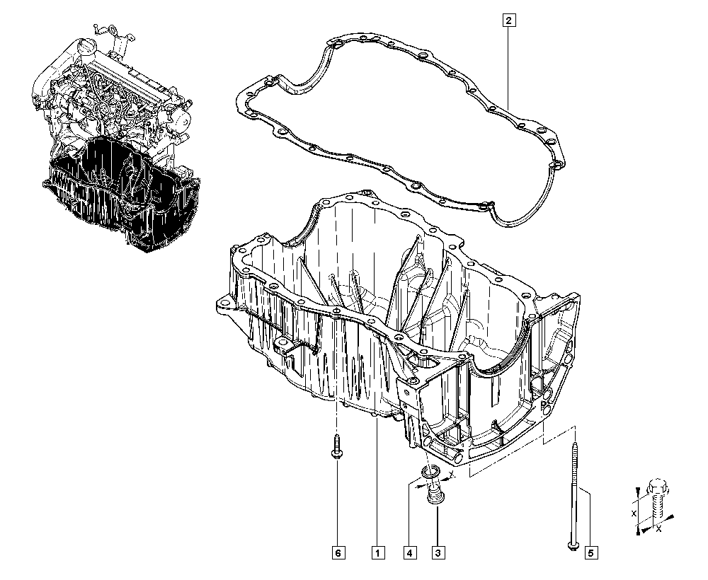 RENAULT 77 03 075 348 - Verschlussschraube, Ölwanne parts5.com