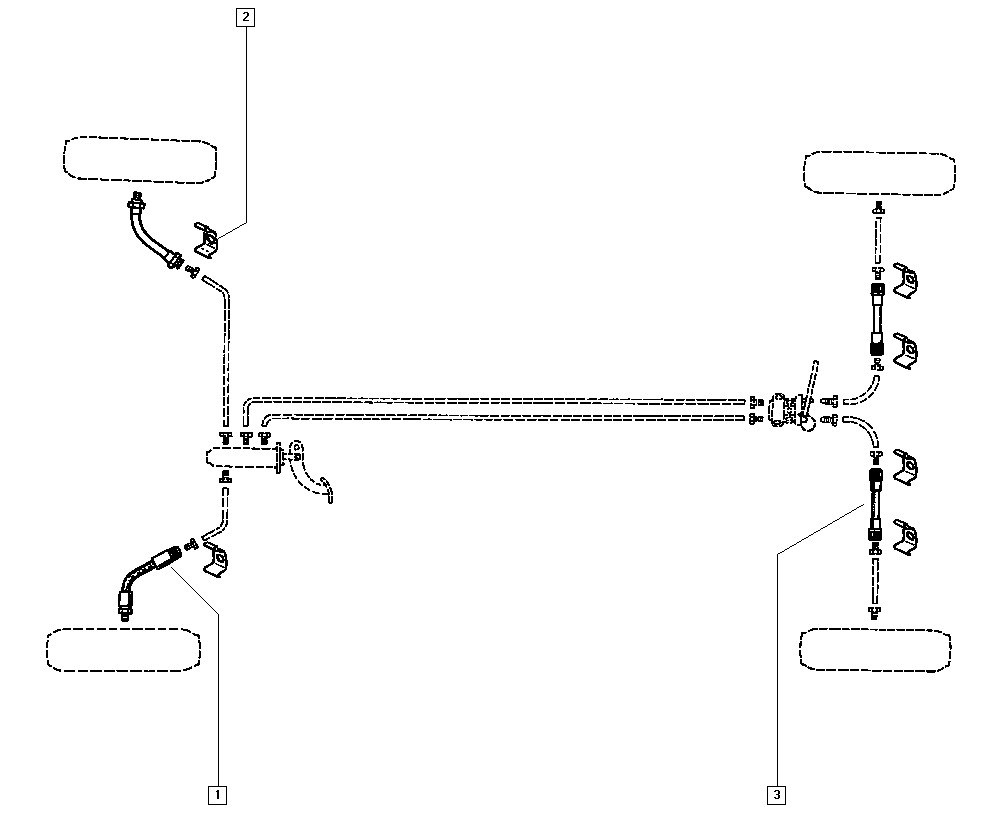 RENAULT 6025307607 - Brake Hose parts5.com