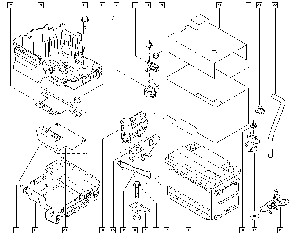 RENAULT 7711222782 - Akumulator parts5.com