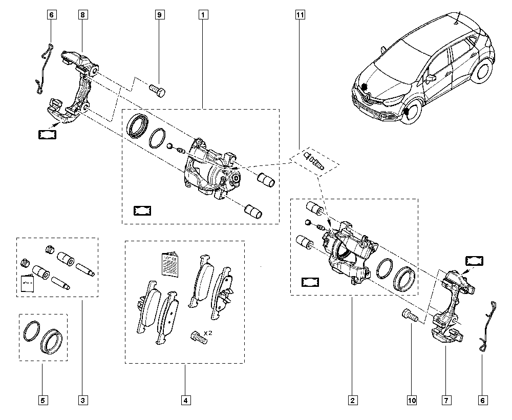 DACIA 41 00 182 18R - Etrier frana parts5.com