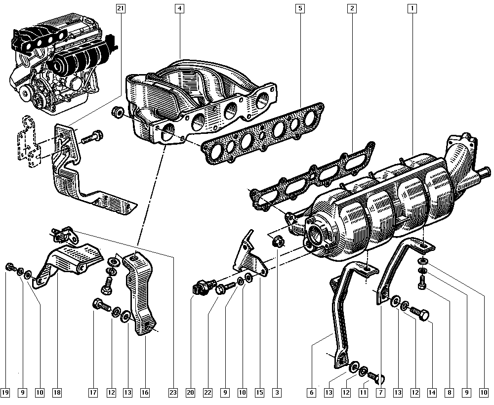 RENAULT 77 00 858 385 - Junta, colector de admisión parts5.com
