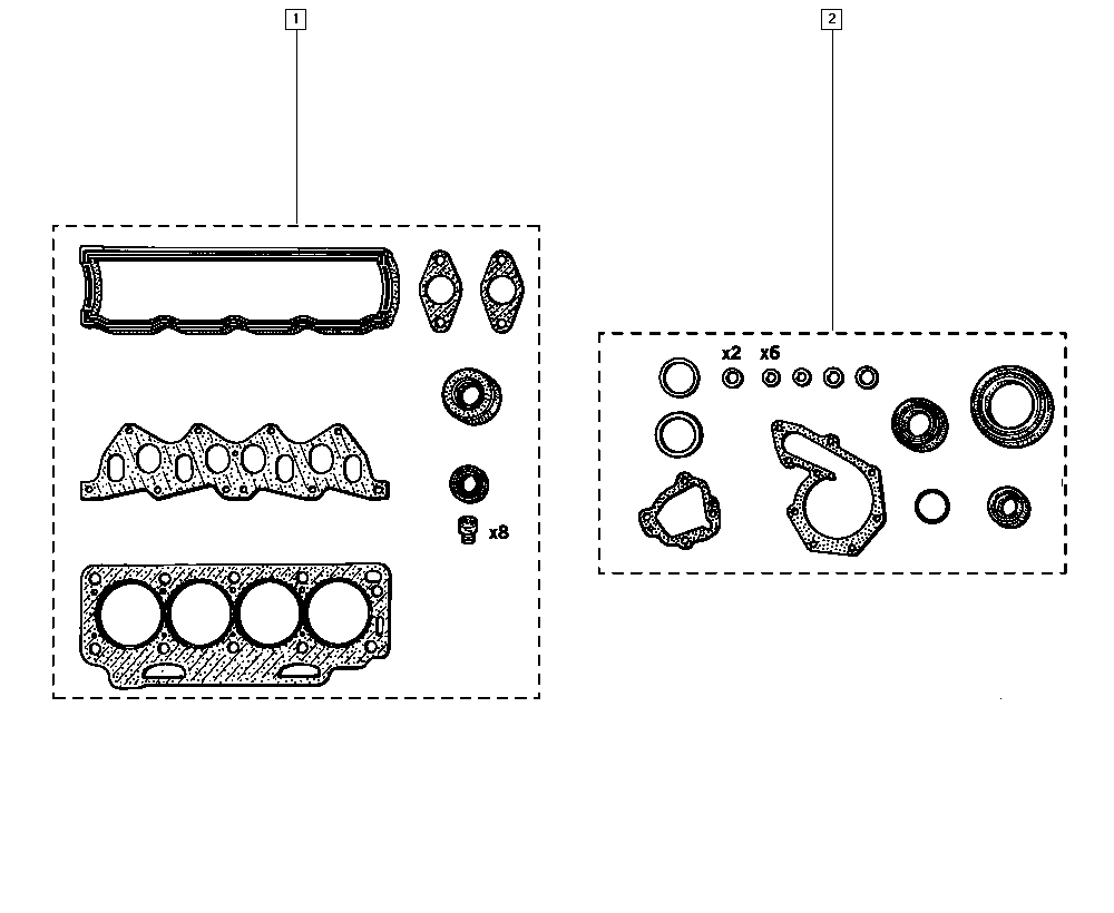 RENAULT 7701467230 - Set garnituri, chiulasa parts5.com