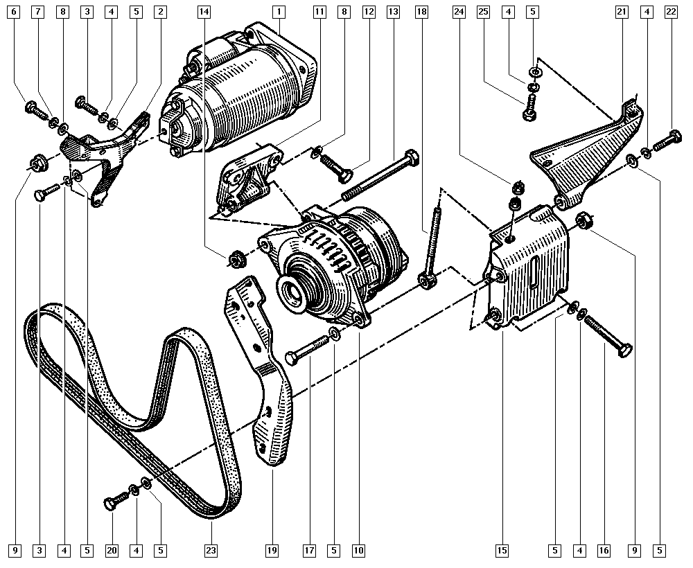 Honda 7700853230 - Ozubený klínový řemen parts5.com