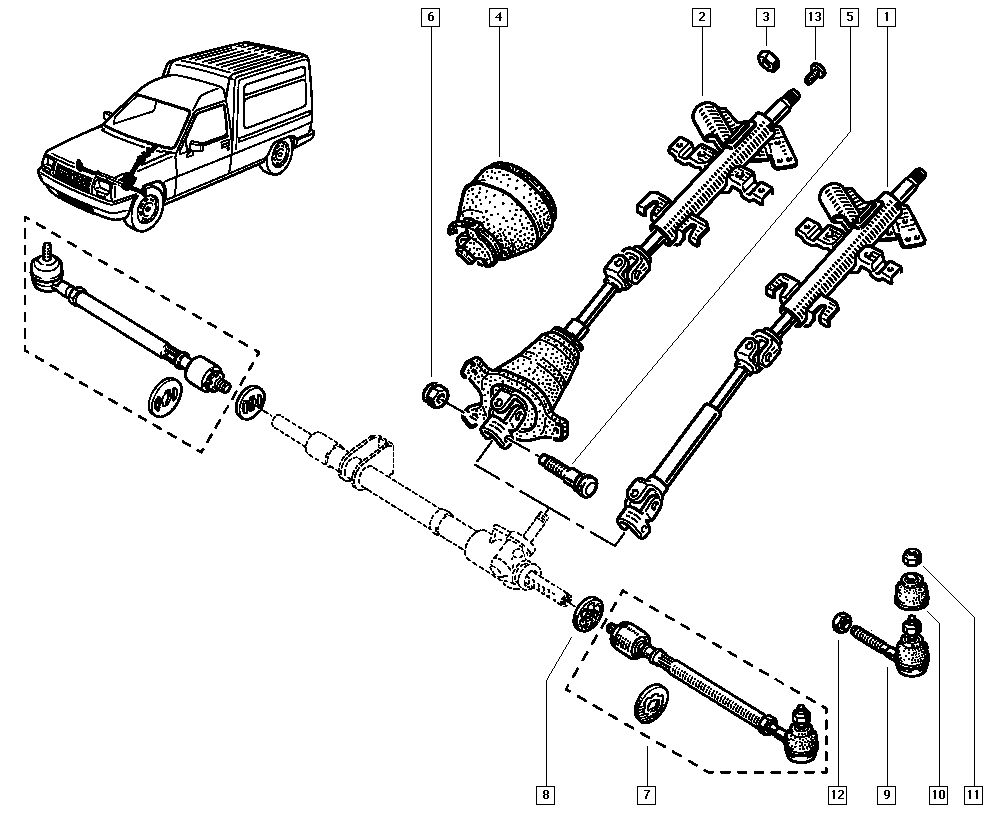 RENAULT 77 01 469 231 - Cap de bara parts5.com