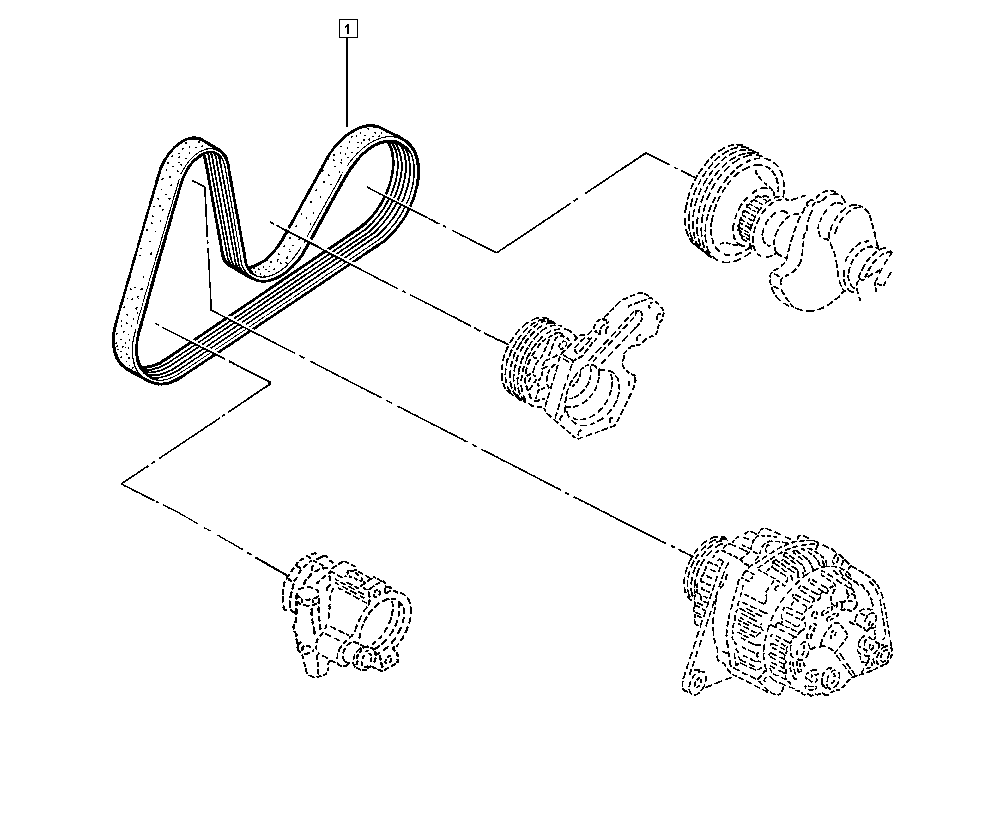 RENAULT 8200059395 - V-Ribbed Belt parts5.com