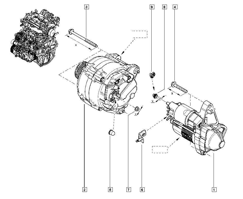 DACIA 77 01 499 651 - Żtartér parts5.com