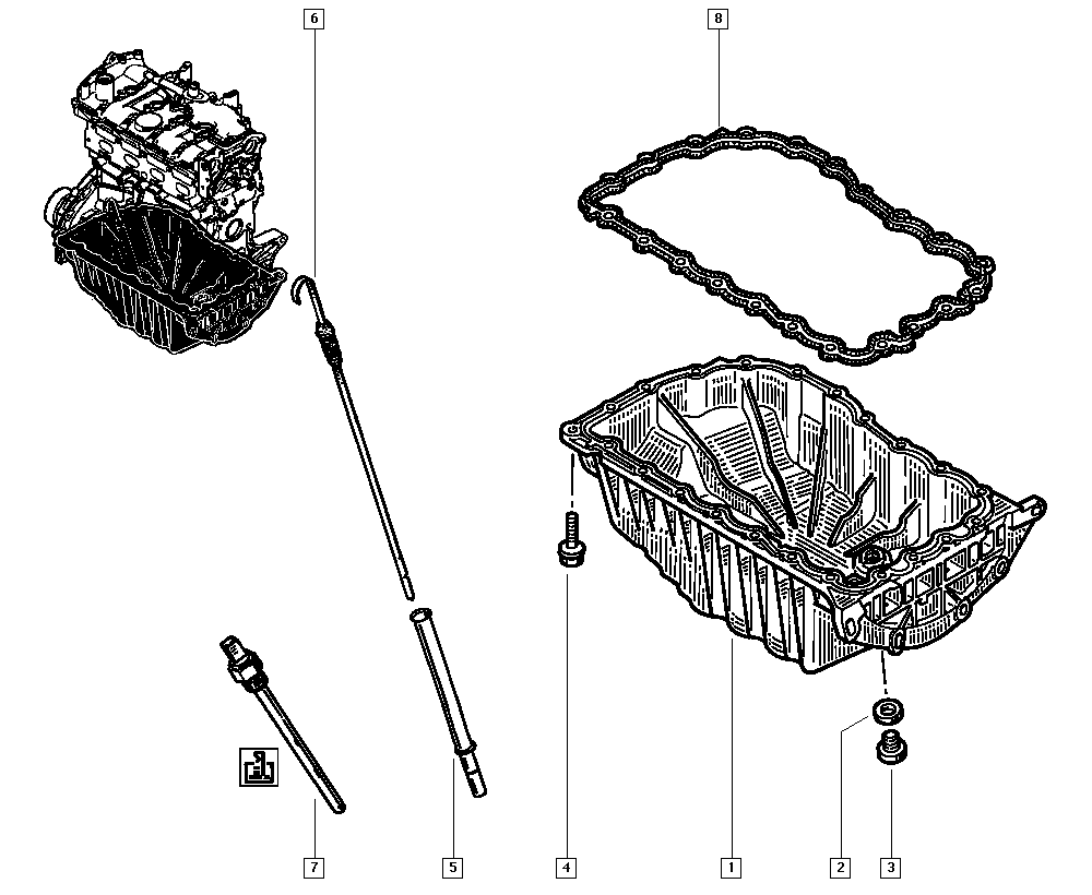 DACIA 82 00 282 199 - Gasket, oil sump parts5.com