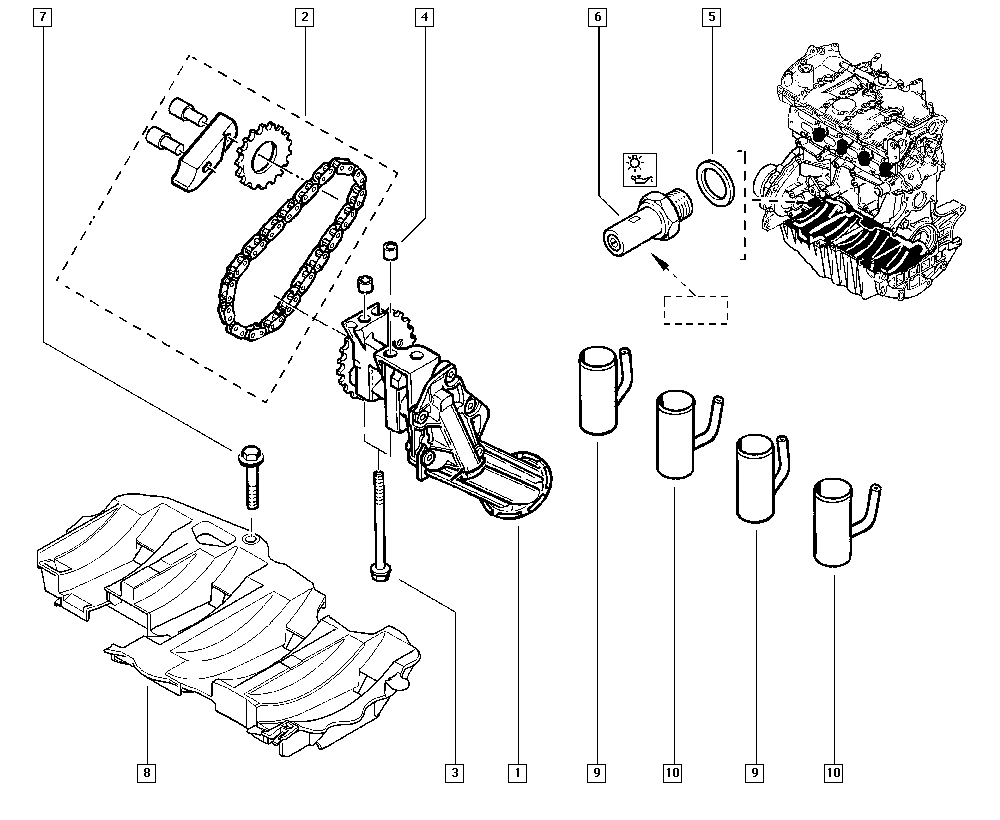 RENAULT 82 00 671 286 - Датчик, налягане на маслото parts5.com