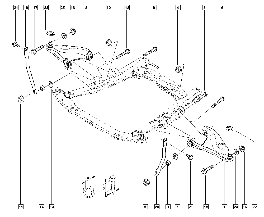 RENAULT 545019811R - Ψαλίδι, ανάρτηση τροχών parts5.com