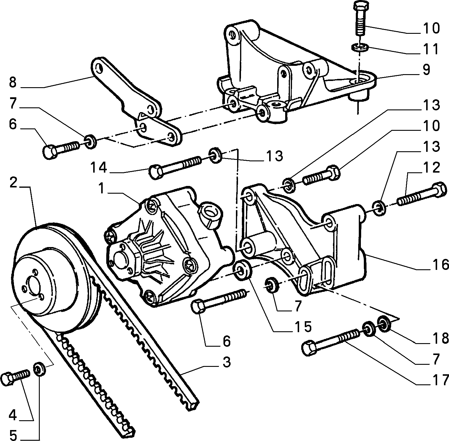 Lancia 71739912 - Curea transmisie parts5.com