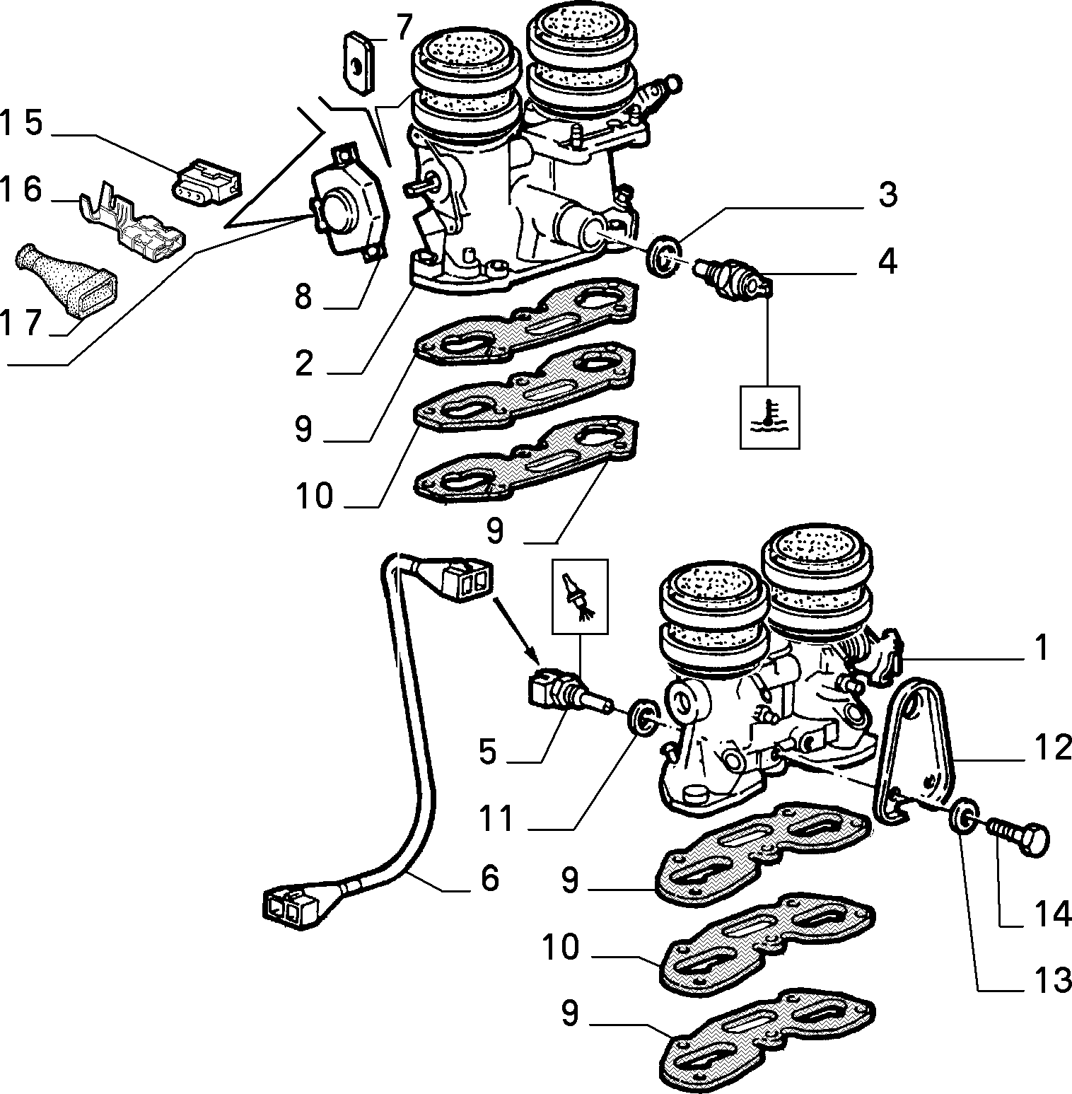 IVECO 5972332 - Sensor, coolant temperature parts5.com