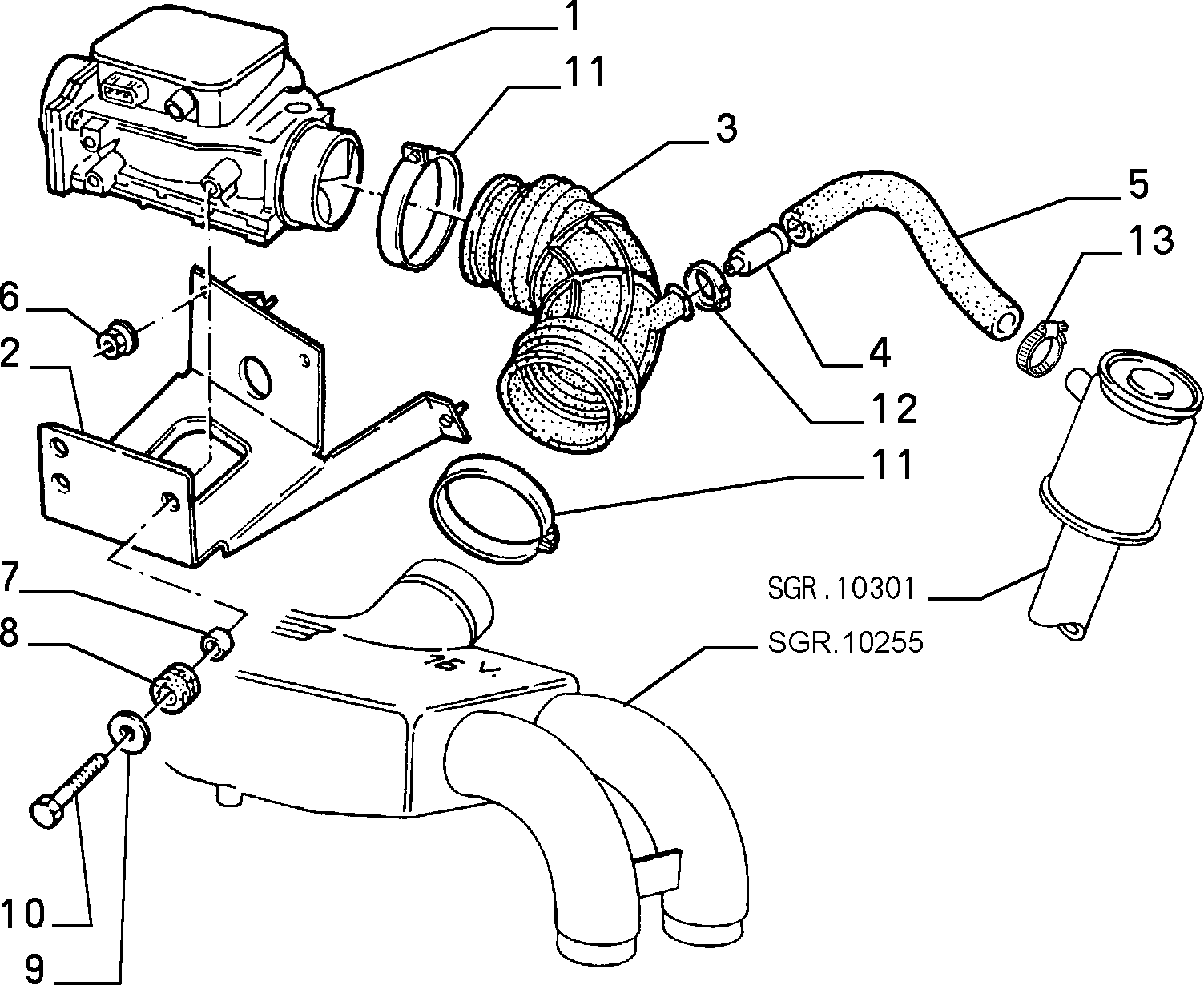 FIAT 14084211 - Navrtka, izduvna grana parts5.com