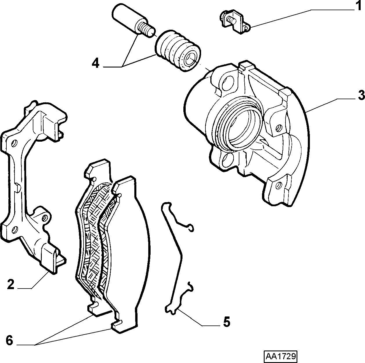 Lancia 71772214 - Brake Pad Set, disc brake parts5.com