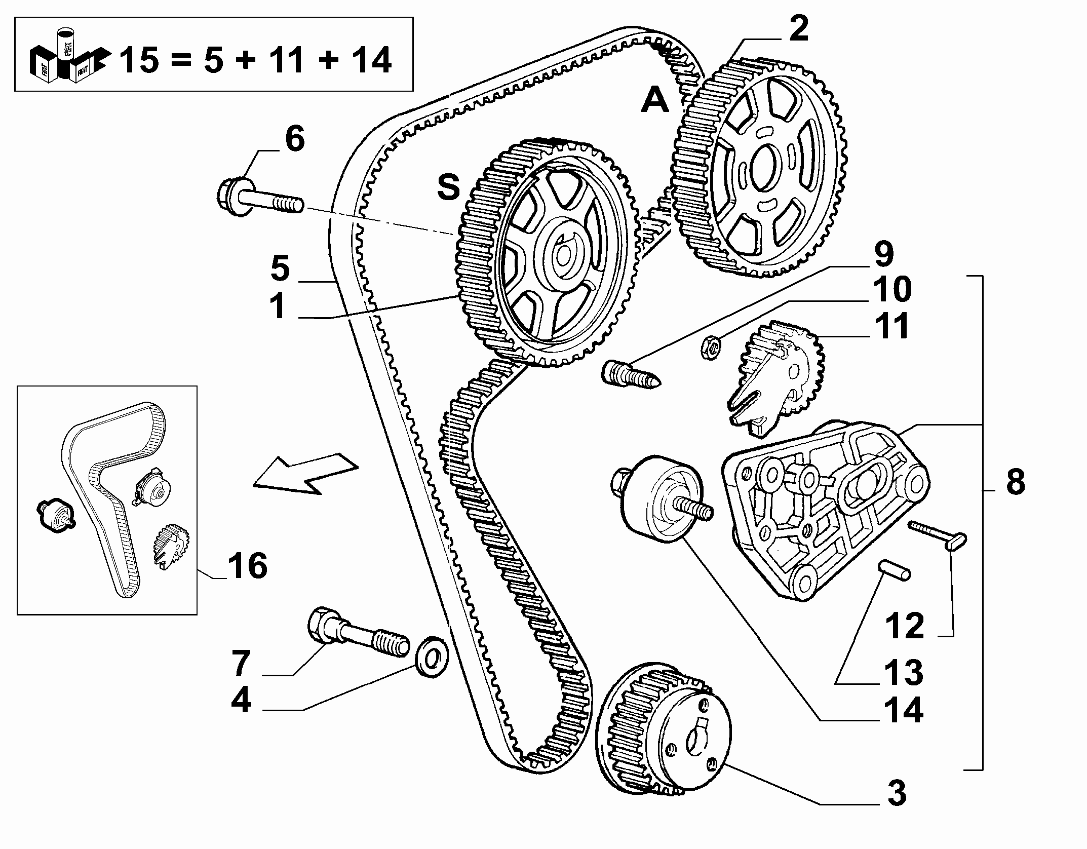 Alfa Romeo 552 1062 8 - Curea de distributie parts5.com