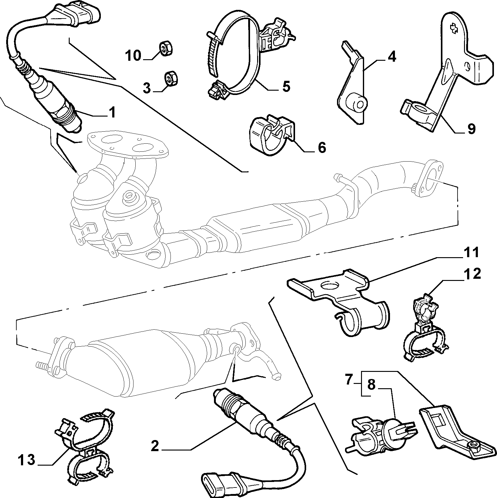 FIAT 46 76 08 63 - Sonda Lambda parts5.com