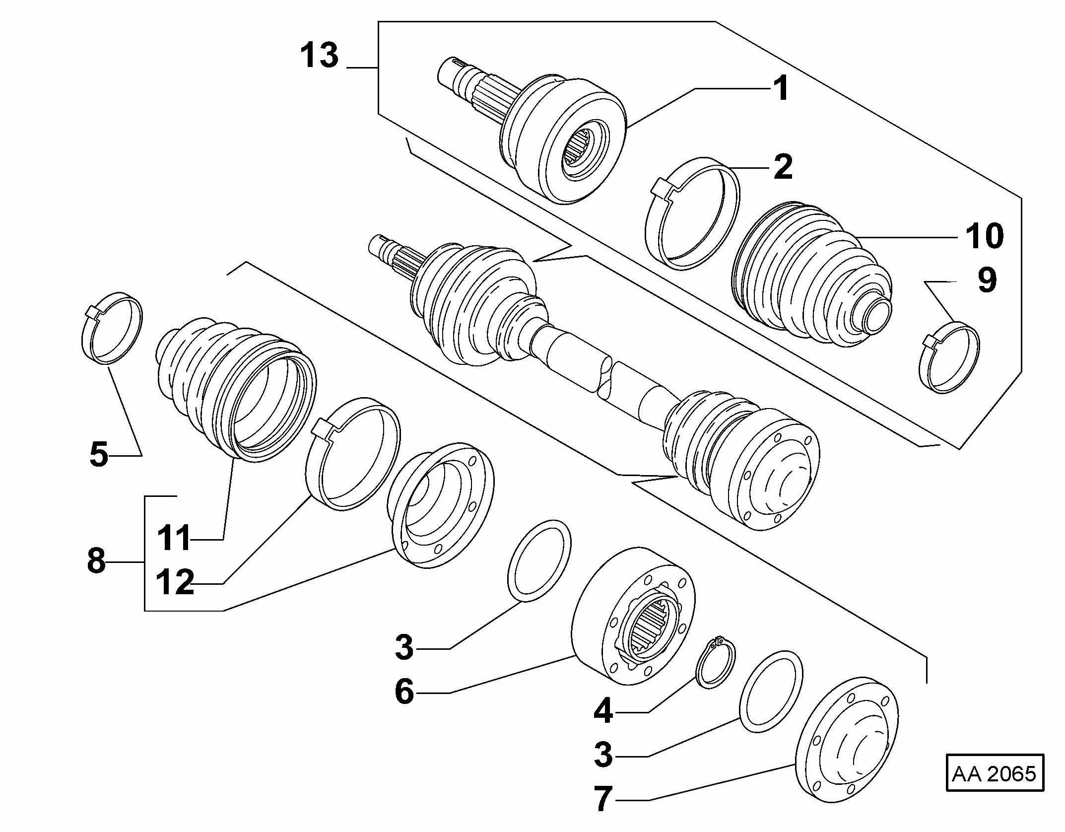 Lancia 82282140 - Joint-soufflet, arbre de commande parts5.com