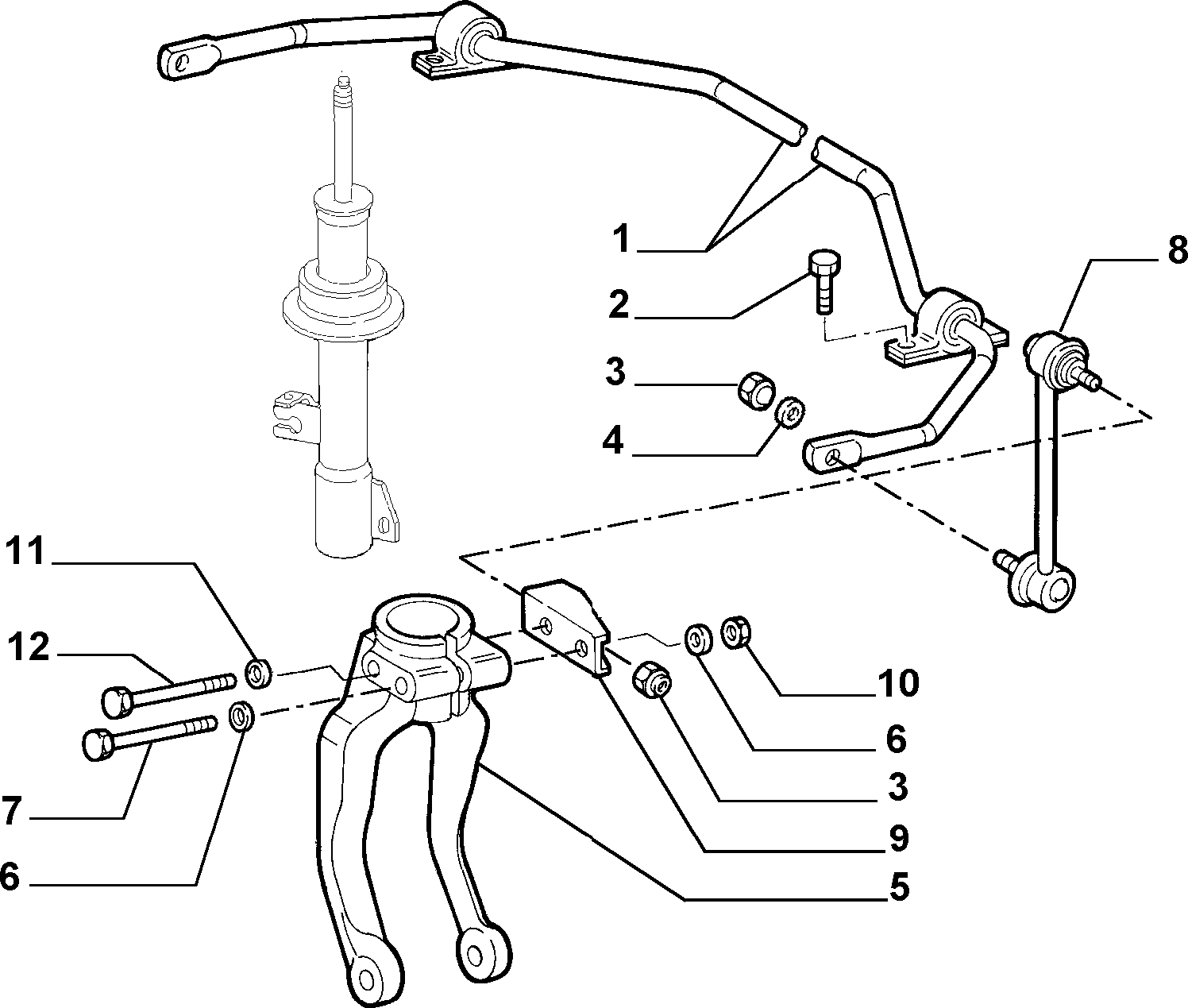 Alfa Romeo 60630757 - Stabilisaator,Stabilisaator parts5.com