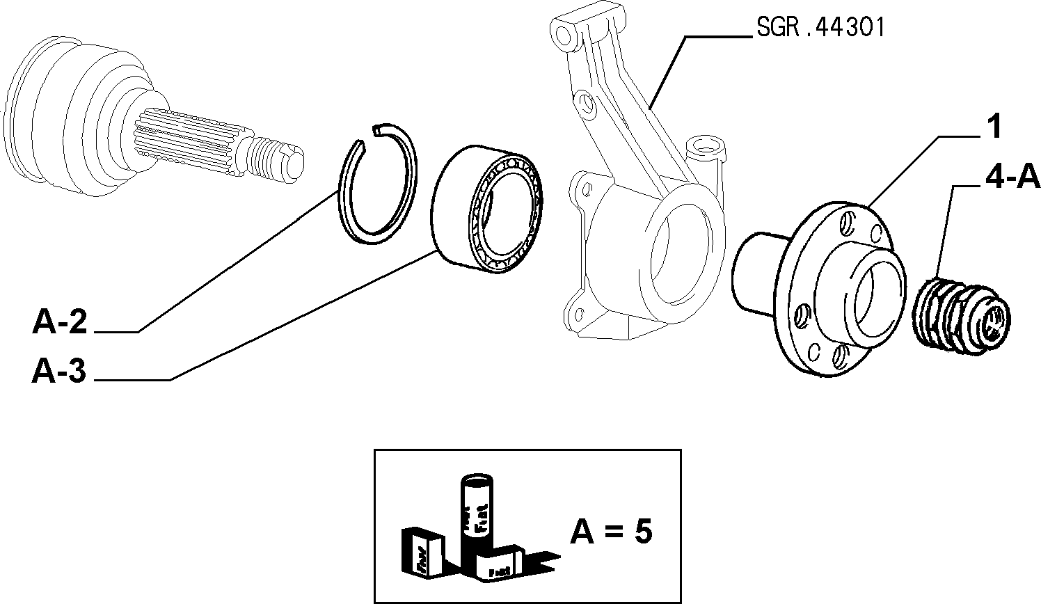 FIAT 7669120 - Komplet ležaja točka parts5.com