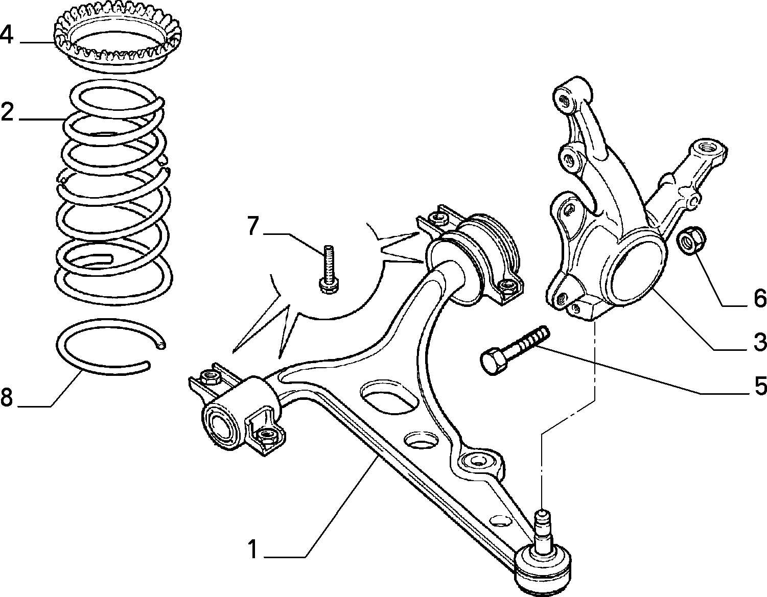 FIAT 46474557* - Ψαλίδι, ανάρτηση τροχών parts5.com