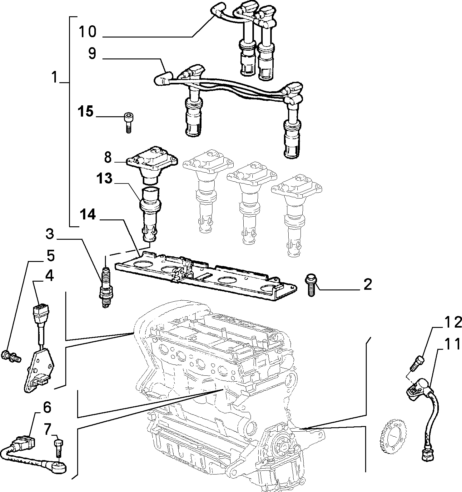 Abarth 46 52 15 29 - Vzigalna svecka parts5.com