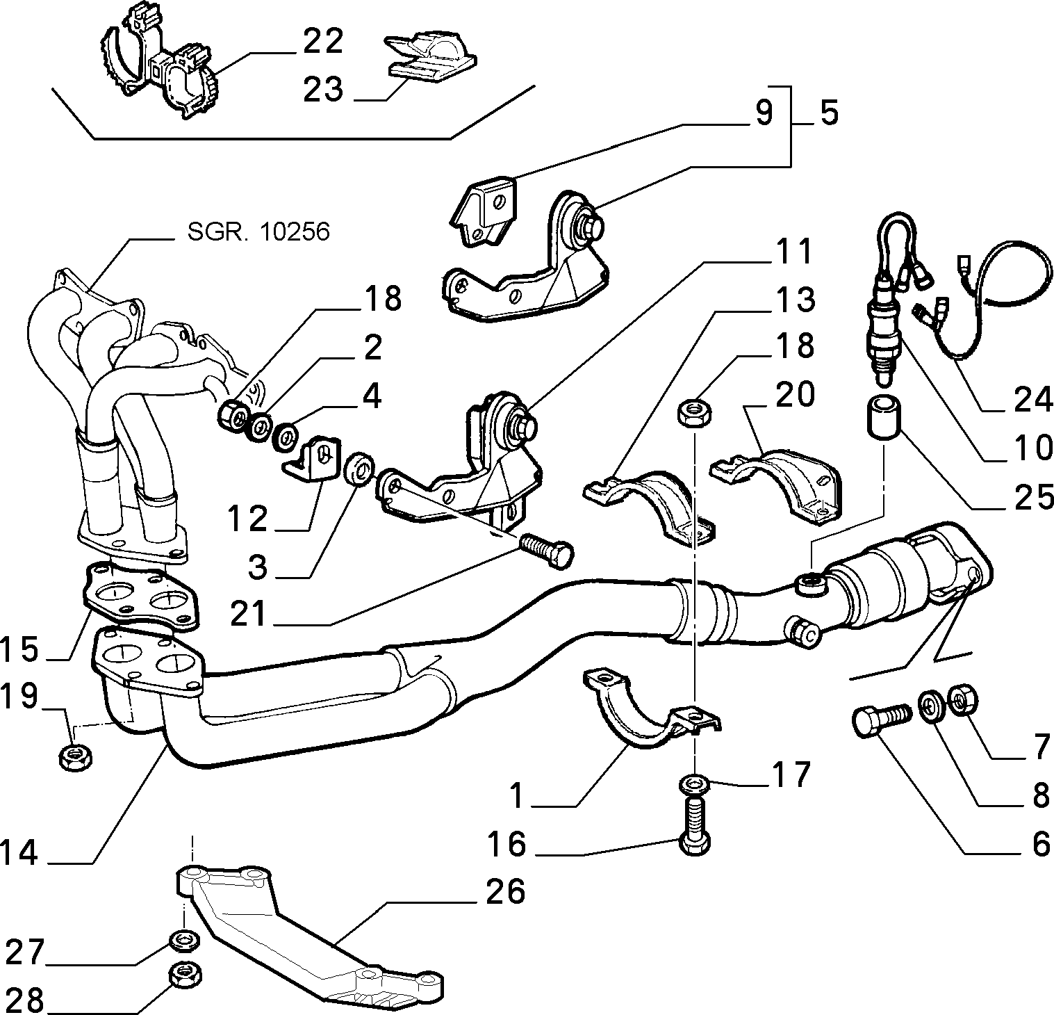 Alfa Romeo 46455518 - Lambda sonda parts5.com