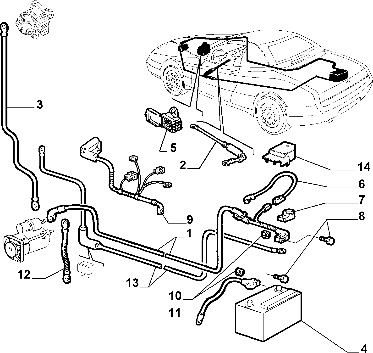 Lancia 71751145 - Batería de arranque parts5.com