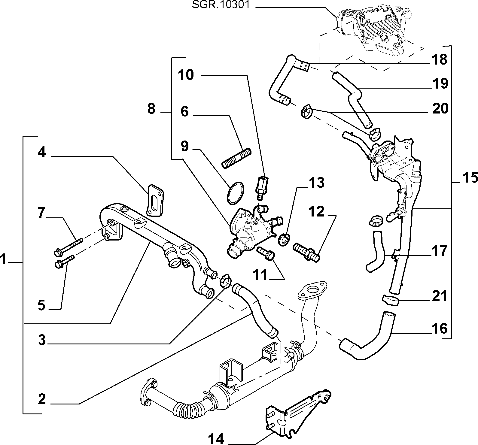 FIAT 55188058 - Sensor, coolant temperature parts5.com