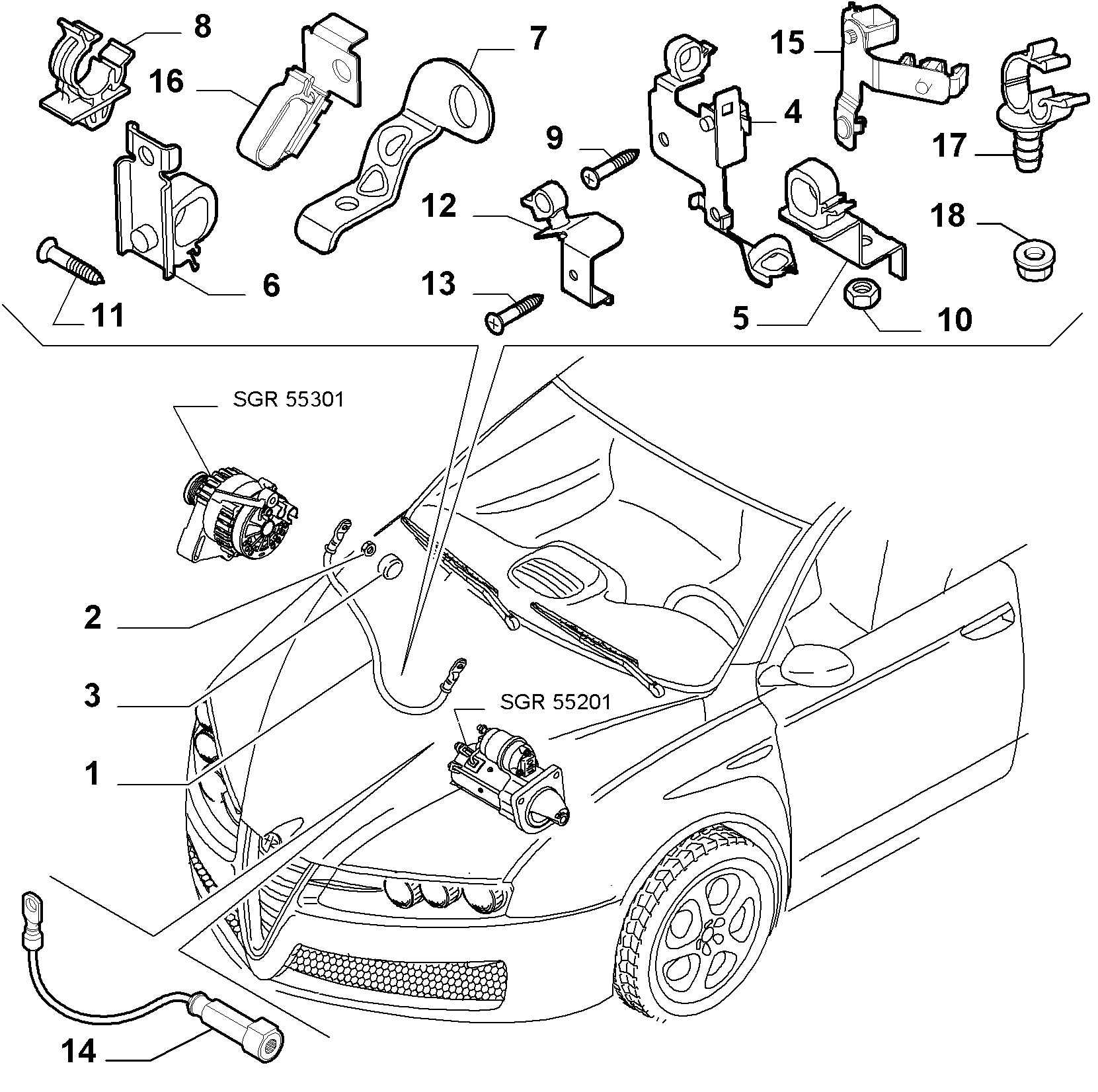 FIAT 14 075 811 - Écrou, collecteur des gaz d'échappement parts5.com