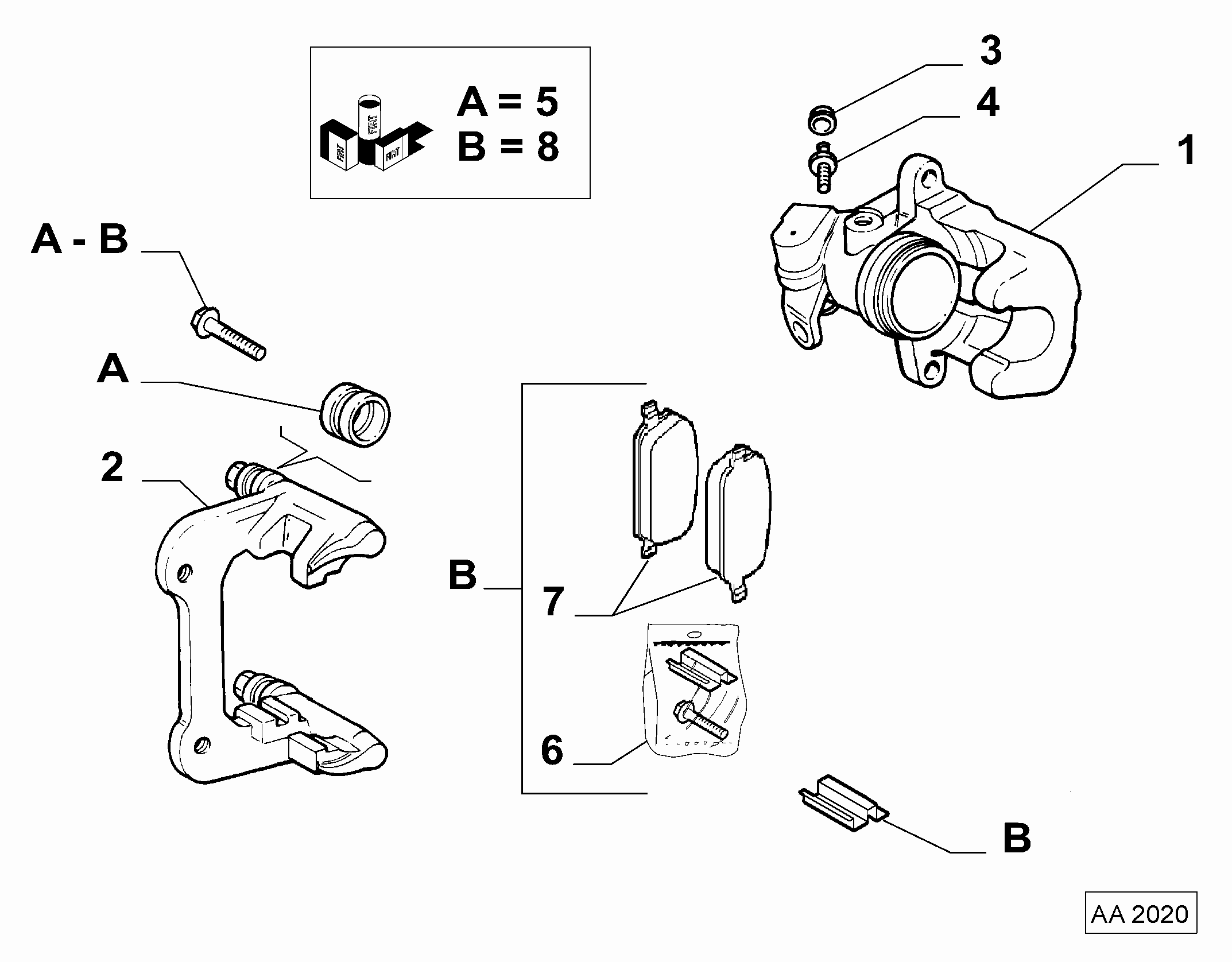 Alfa Romeo 77363649 - Pinza de freno parts5.com