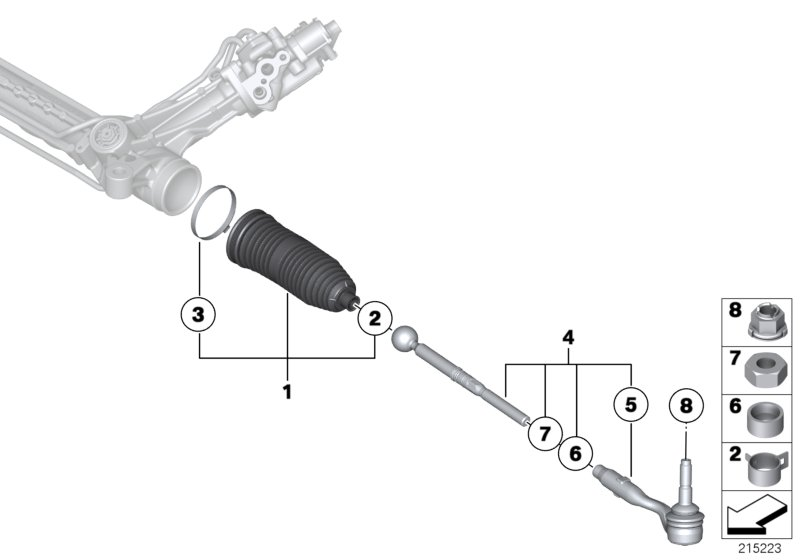 BMW 32106785993 - Ansamblu burduf, directie parts5.com