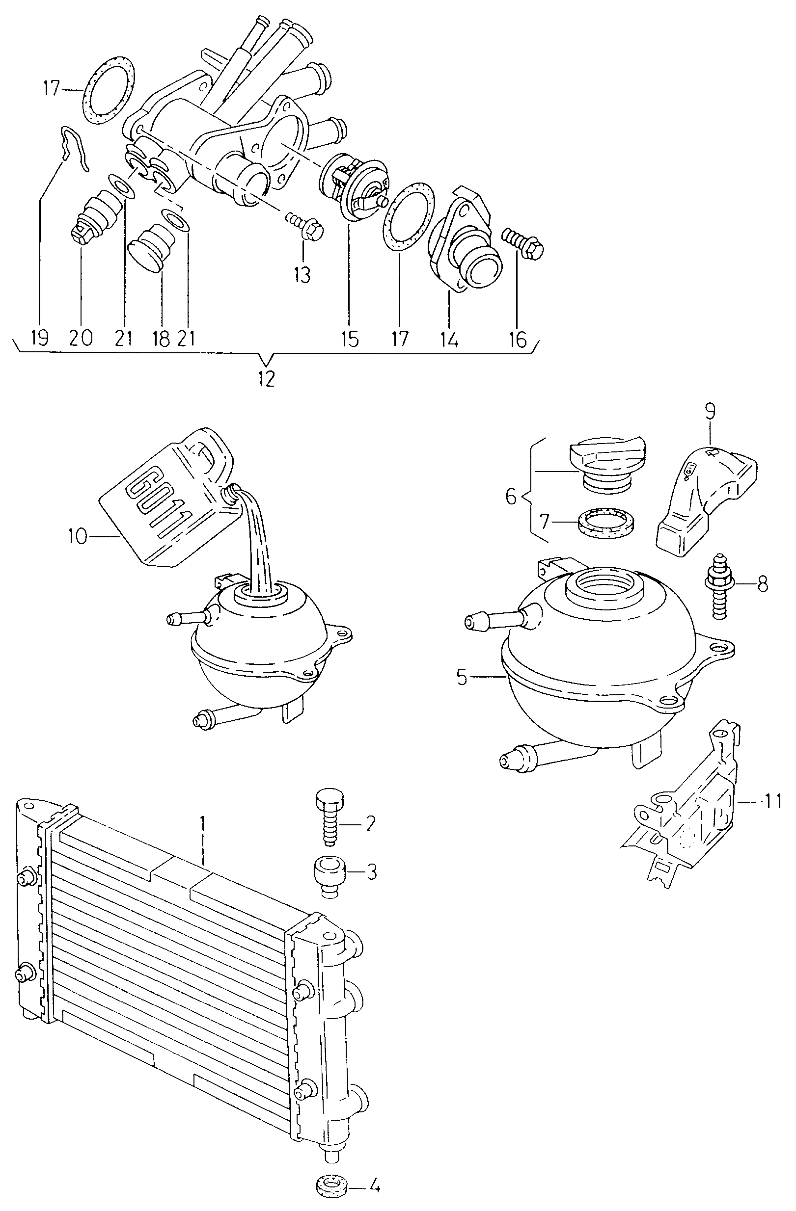 Skoda 6U0 919 501 B - Czujnik, temperatura płynu chłodzącego parts5.com