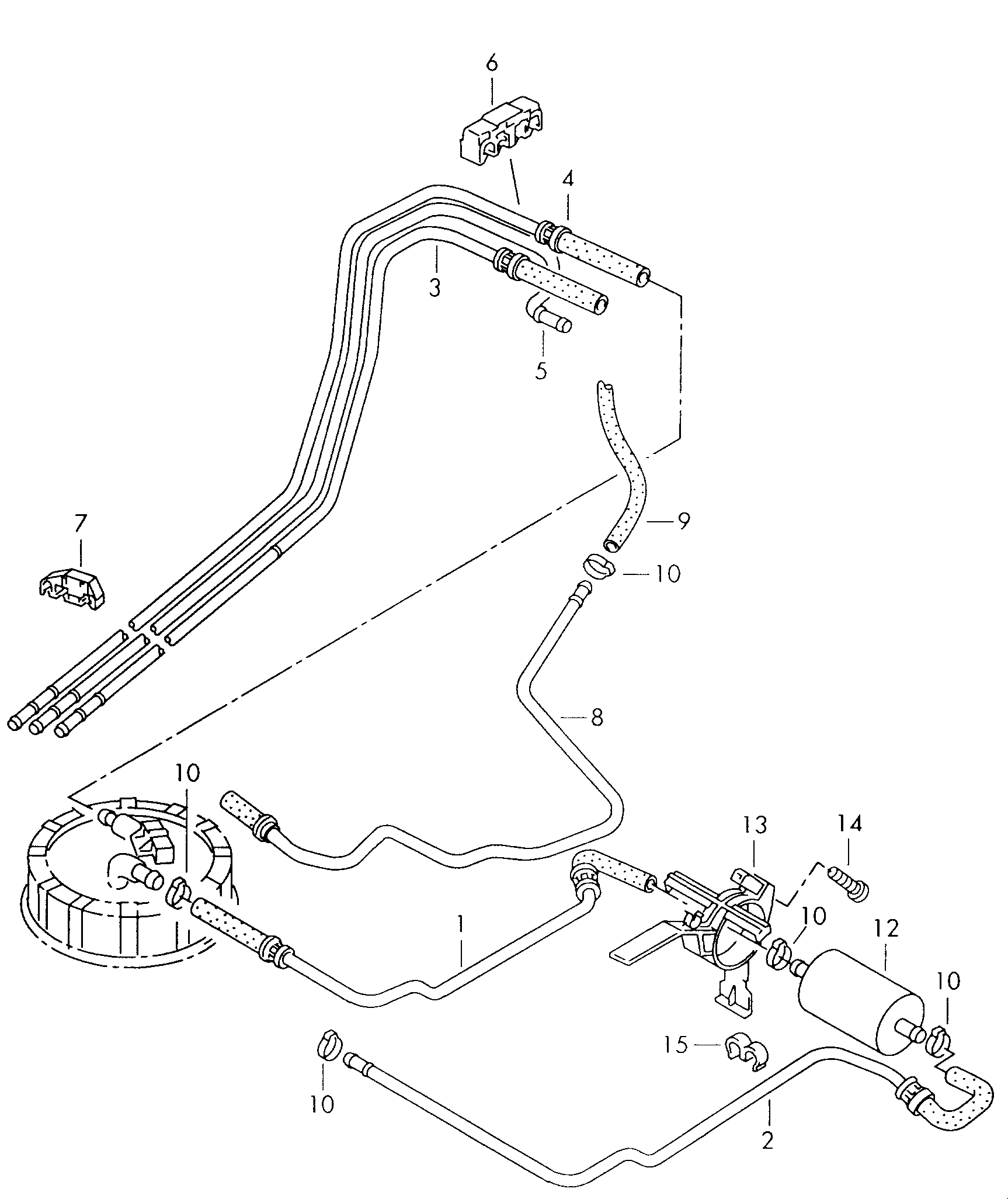 Seat 6N0 201 511 A - Polttoainesuodatin parts5.com