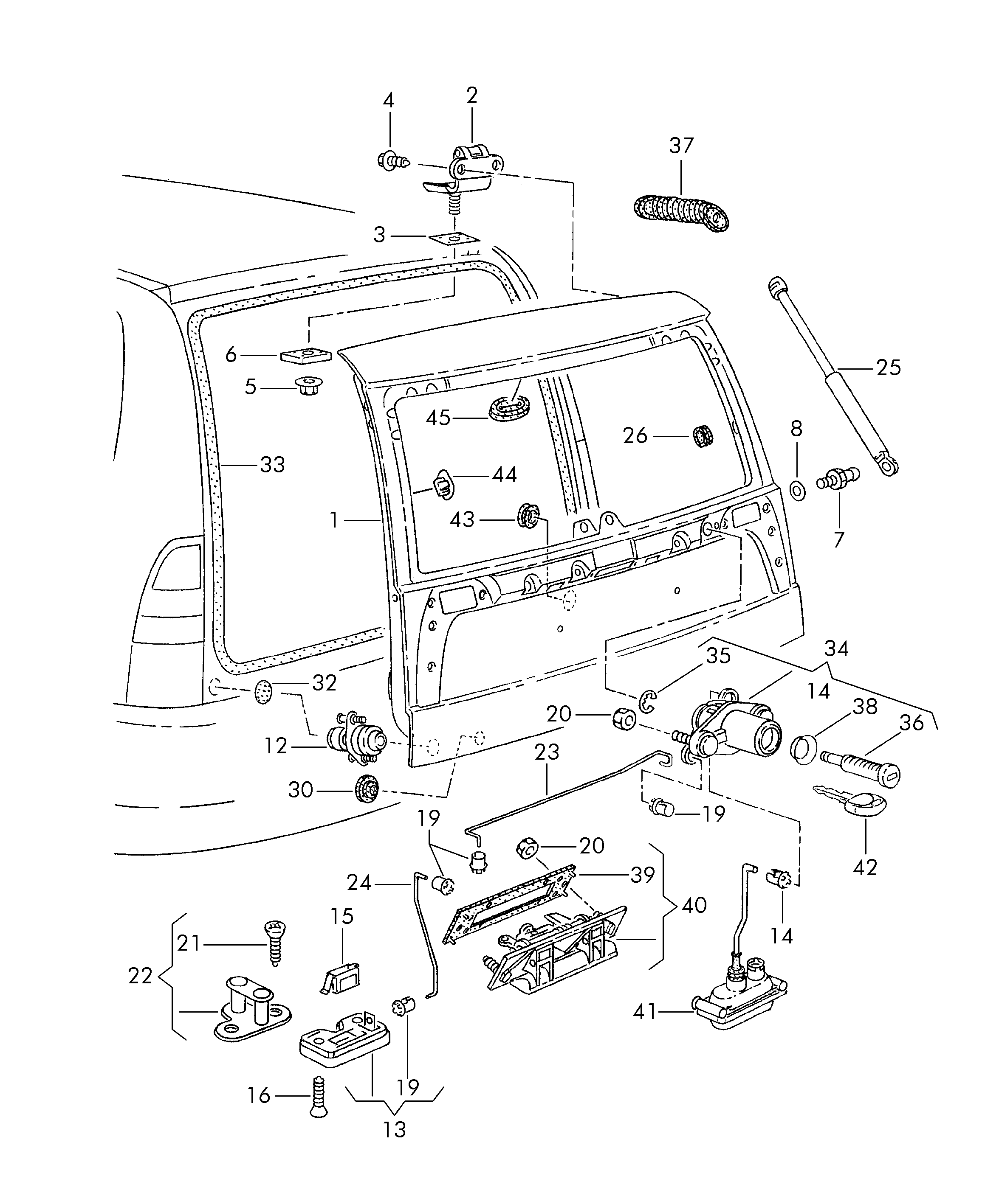 VAG 6K0 827 550 - Muelle neumático, maletero / compartimento de carga parts5.com