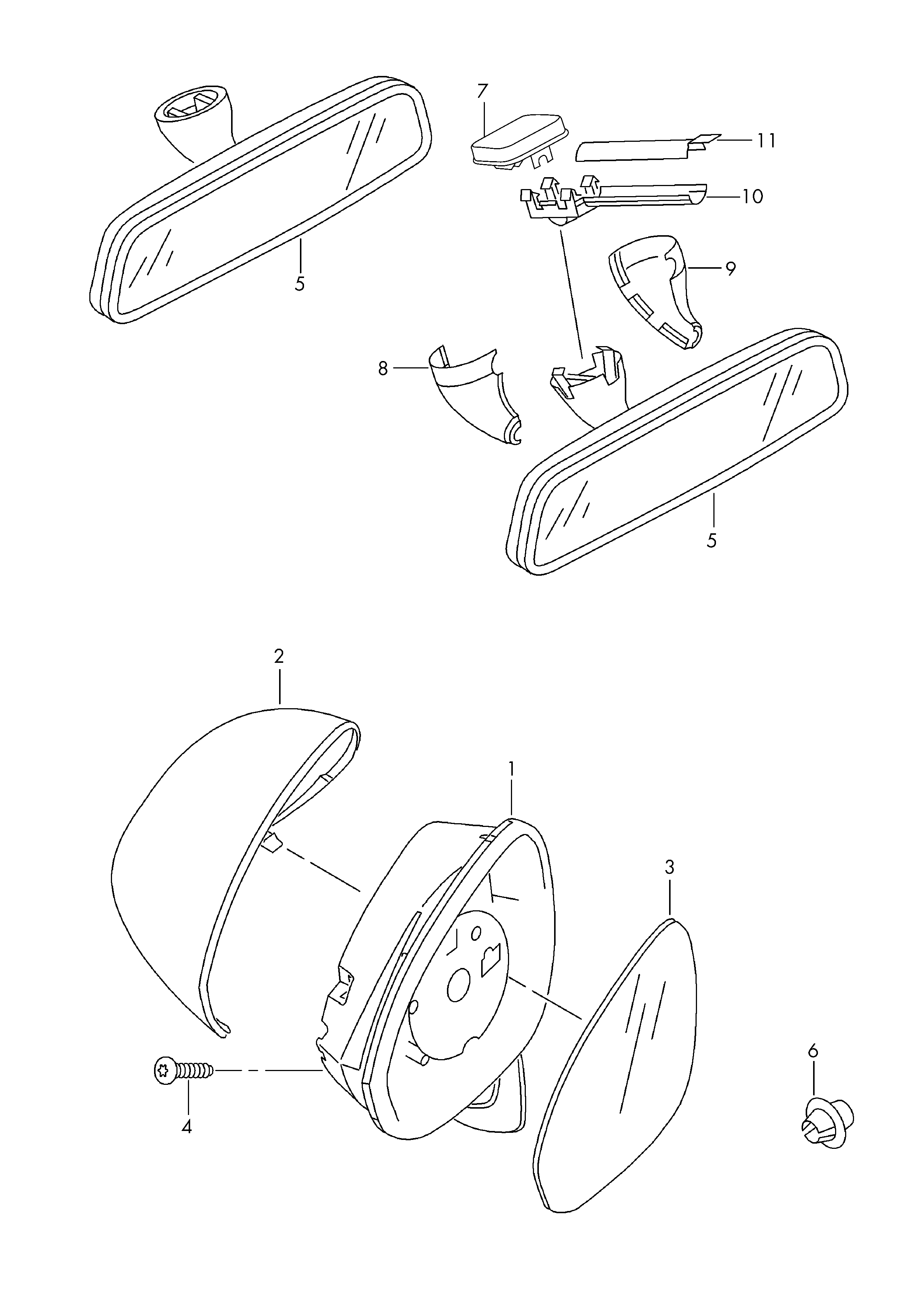 VAG 6J0857521F - Külső visszapillantó parts5.com