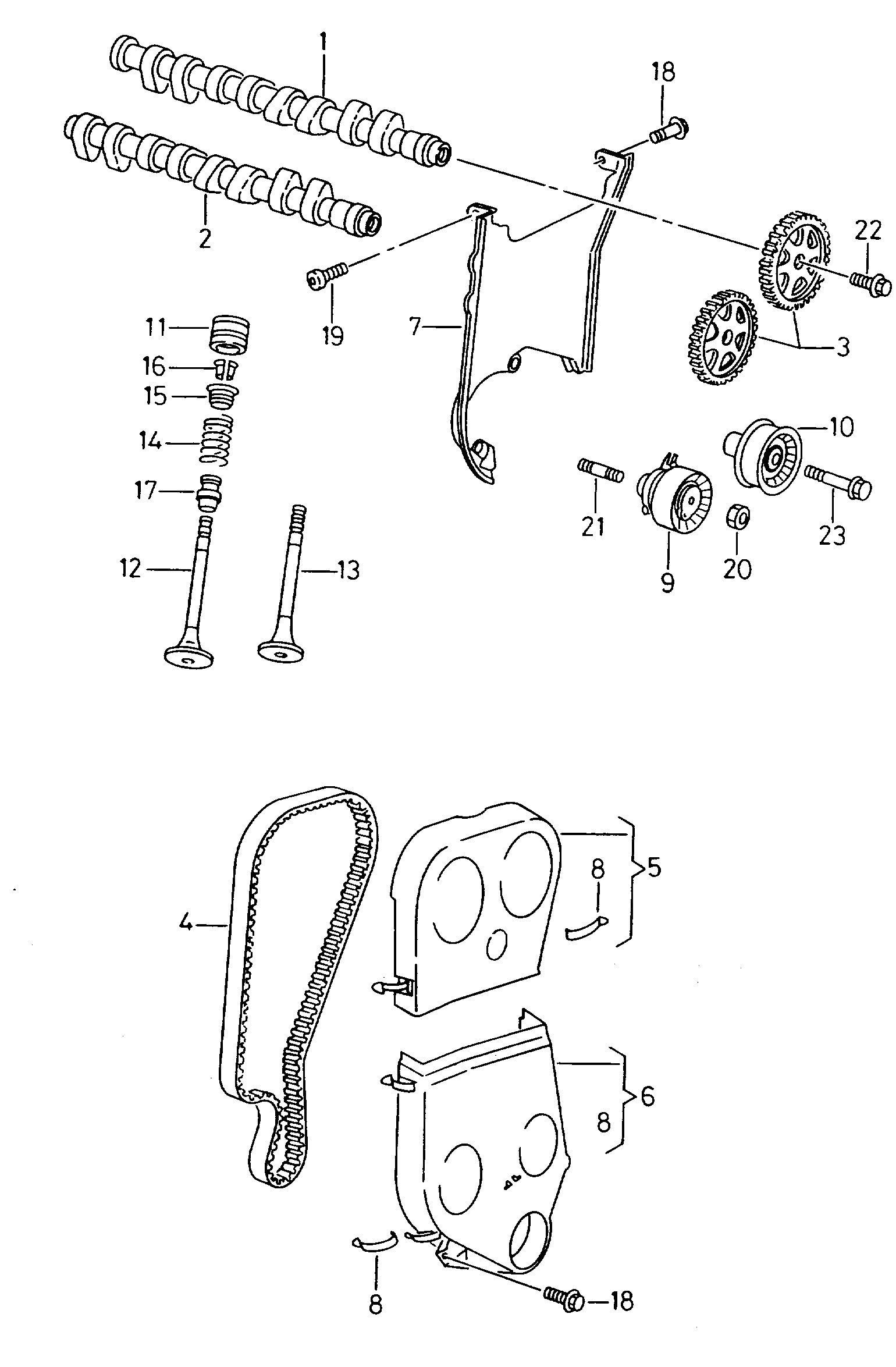 VW (SVW) 036109675A - Комплект гумички, стъбло на клапана parts5.com