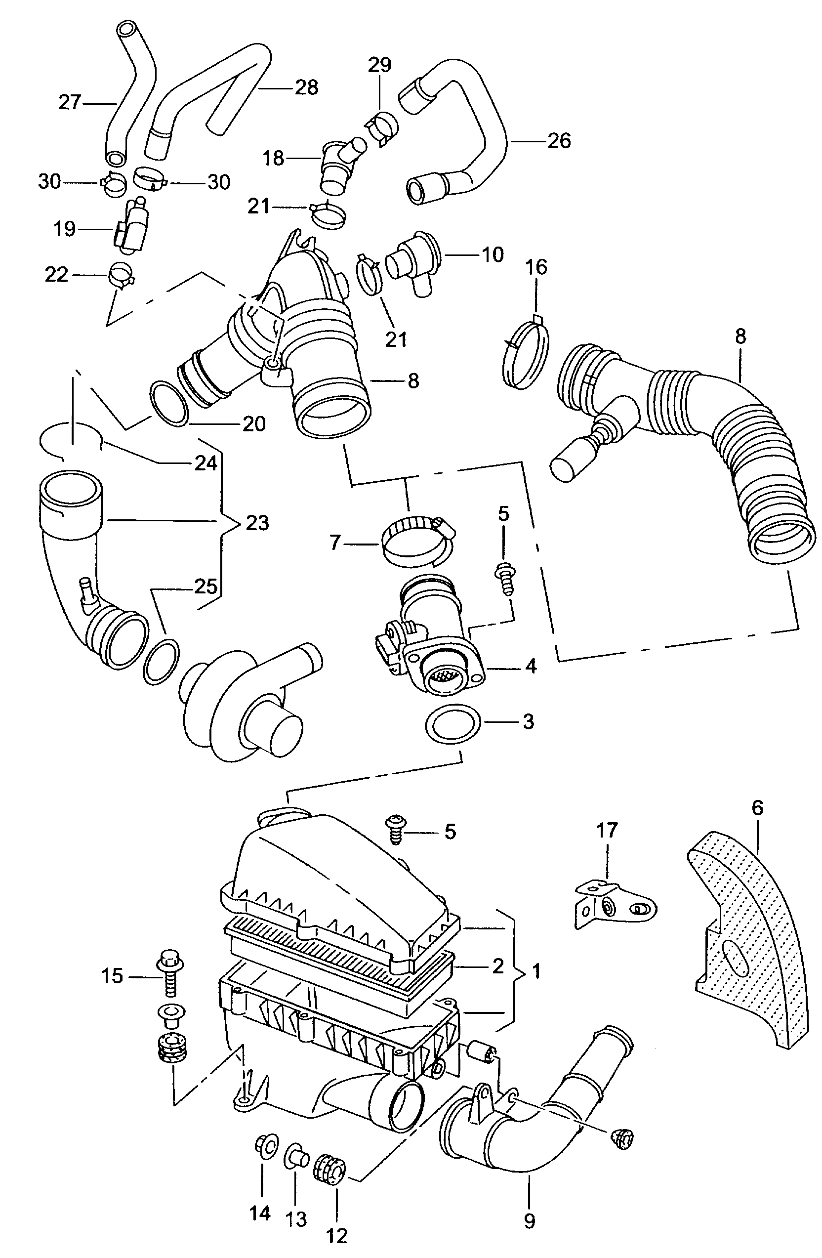 AUDI 06A 906 461 D - Senzor debit aer parts5.com