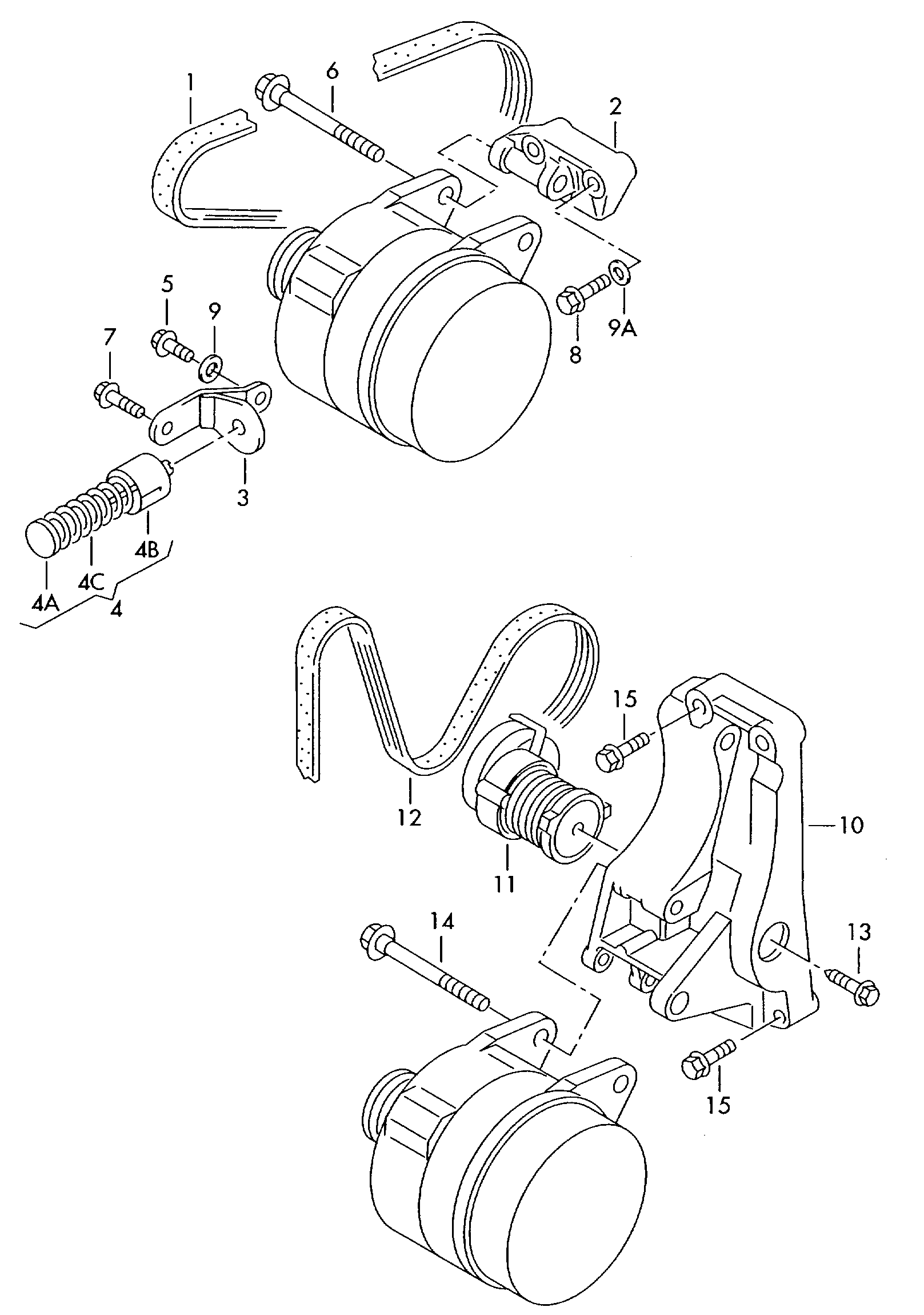 VAG 030903137AB - Klinasti rebrasti kaiš parts5.com