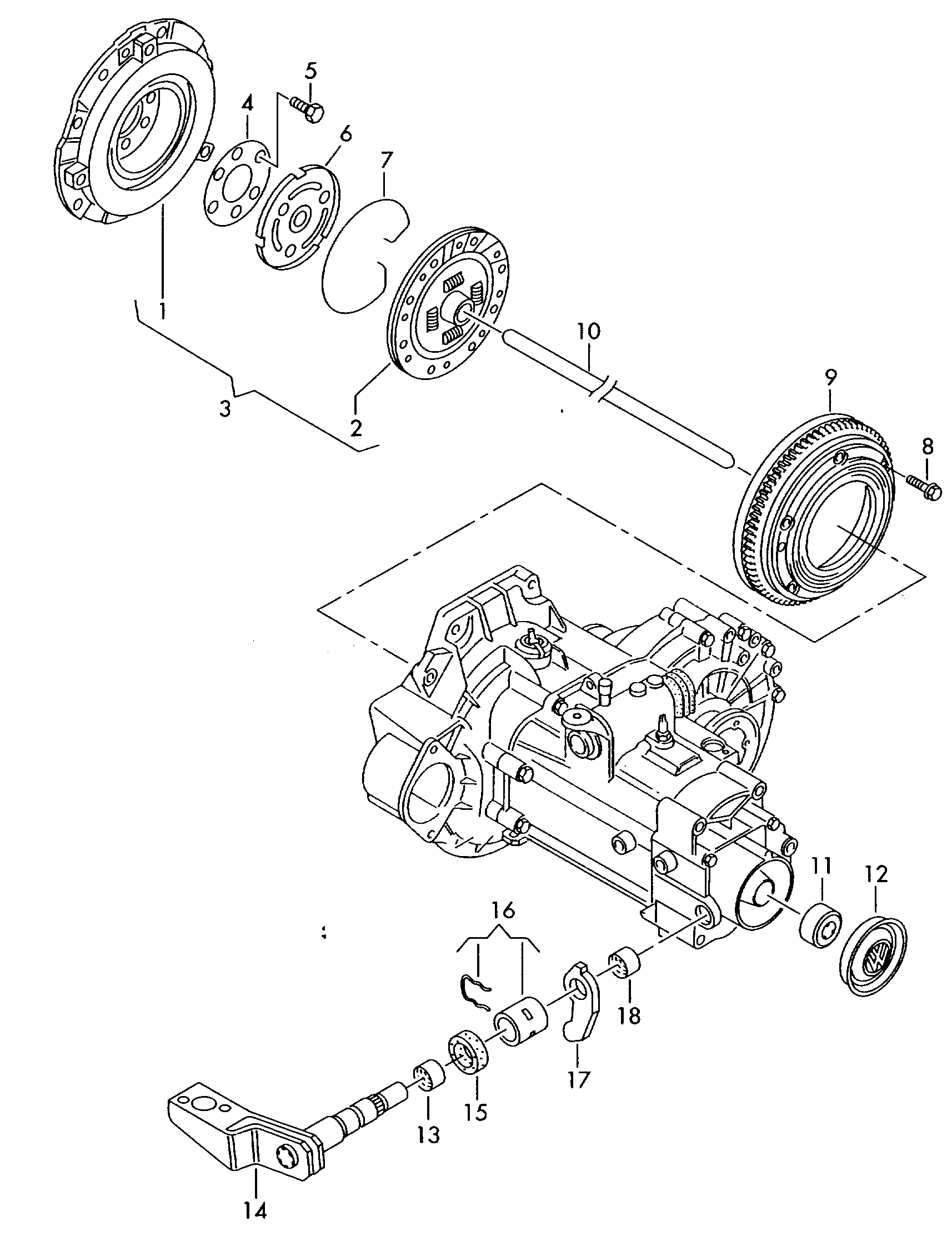 Seat 027 141 025 T - Mécanisme d'embrayage parts5.com