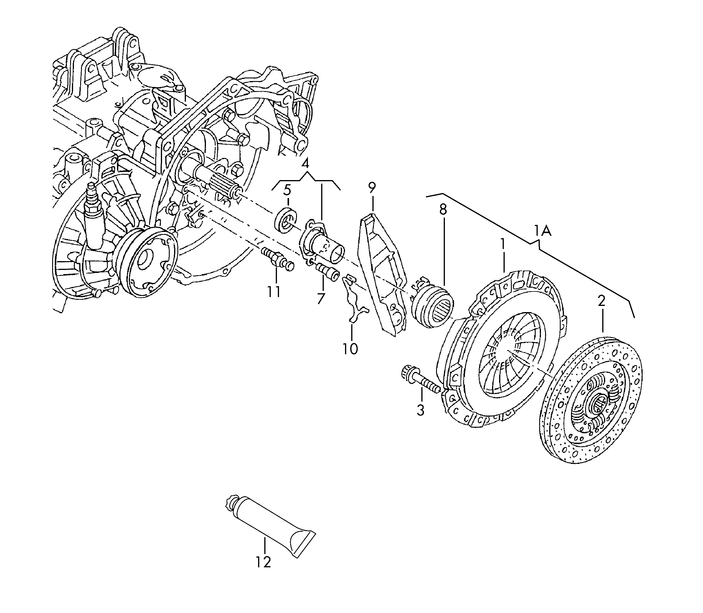 Seat 038 141 032 E - Komplet spojke parts5.com