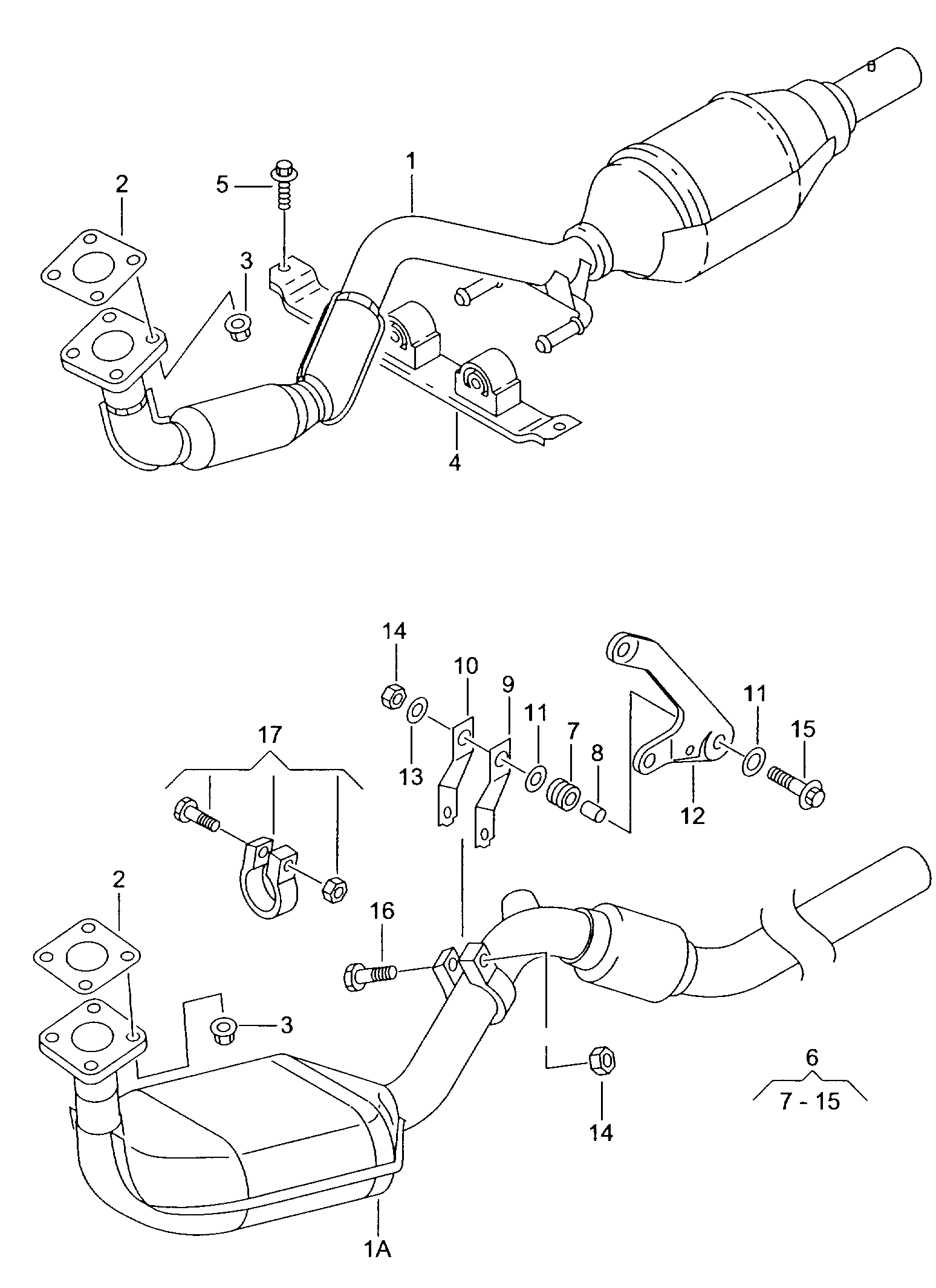 AUDI 191 253 139 H - Conectores de tubos, sistema de escape parts5.com