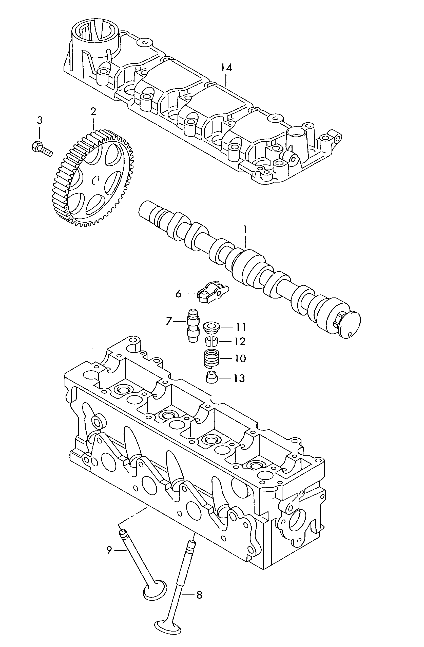 AUDI 030 109 423 - Culbutor supapa parts5.com