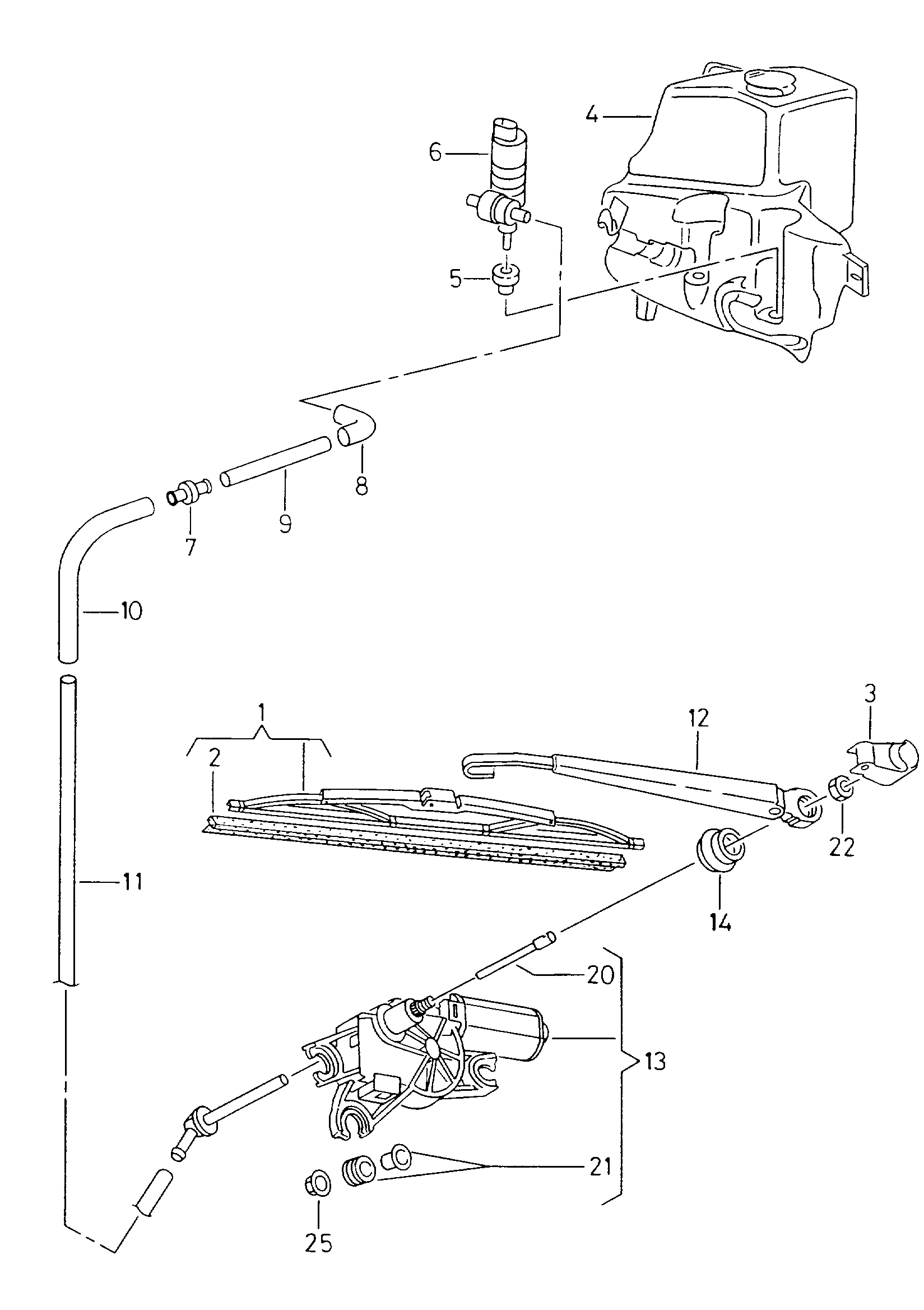 VW 1J6955425C - Metlica brisača parts5.com