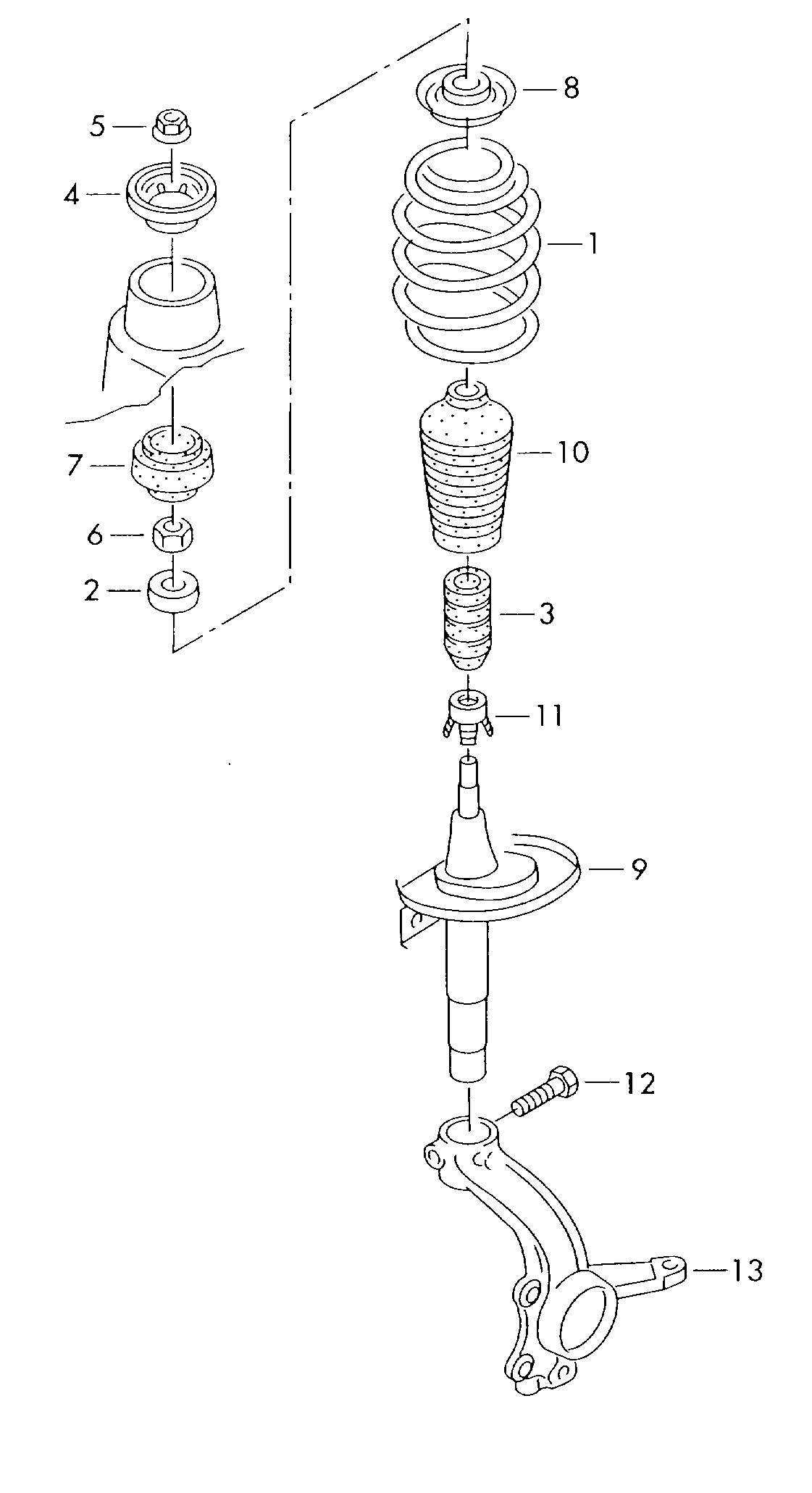 Skoda 7M0 412 331 - Top Strut Mounting parts5.com