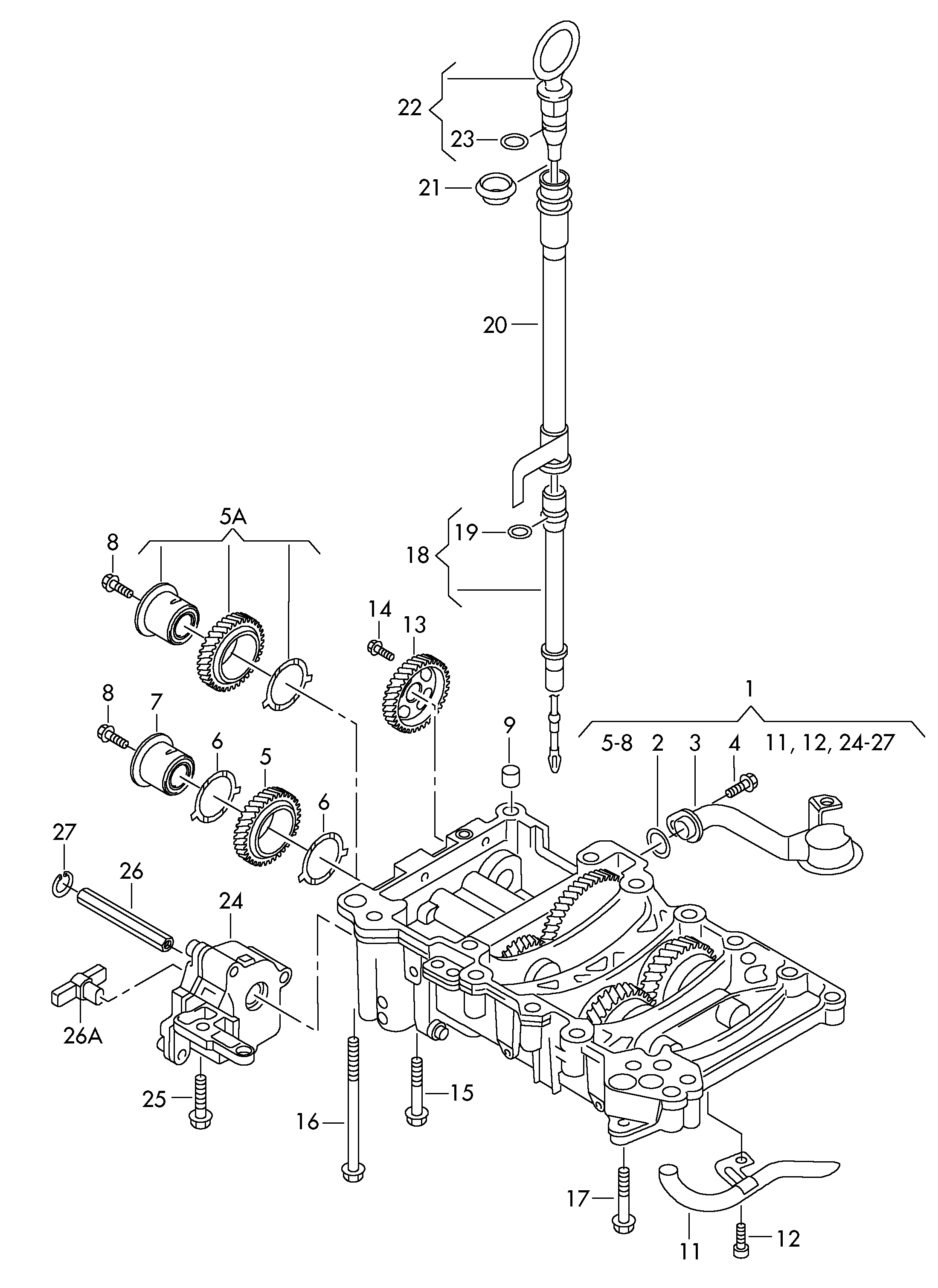 Skoda 03G 115 105 E - Oil Pump parts5.com