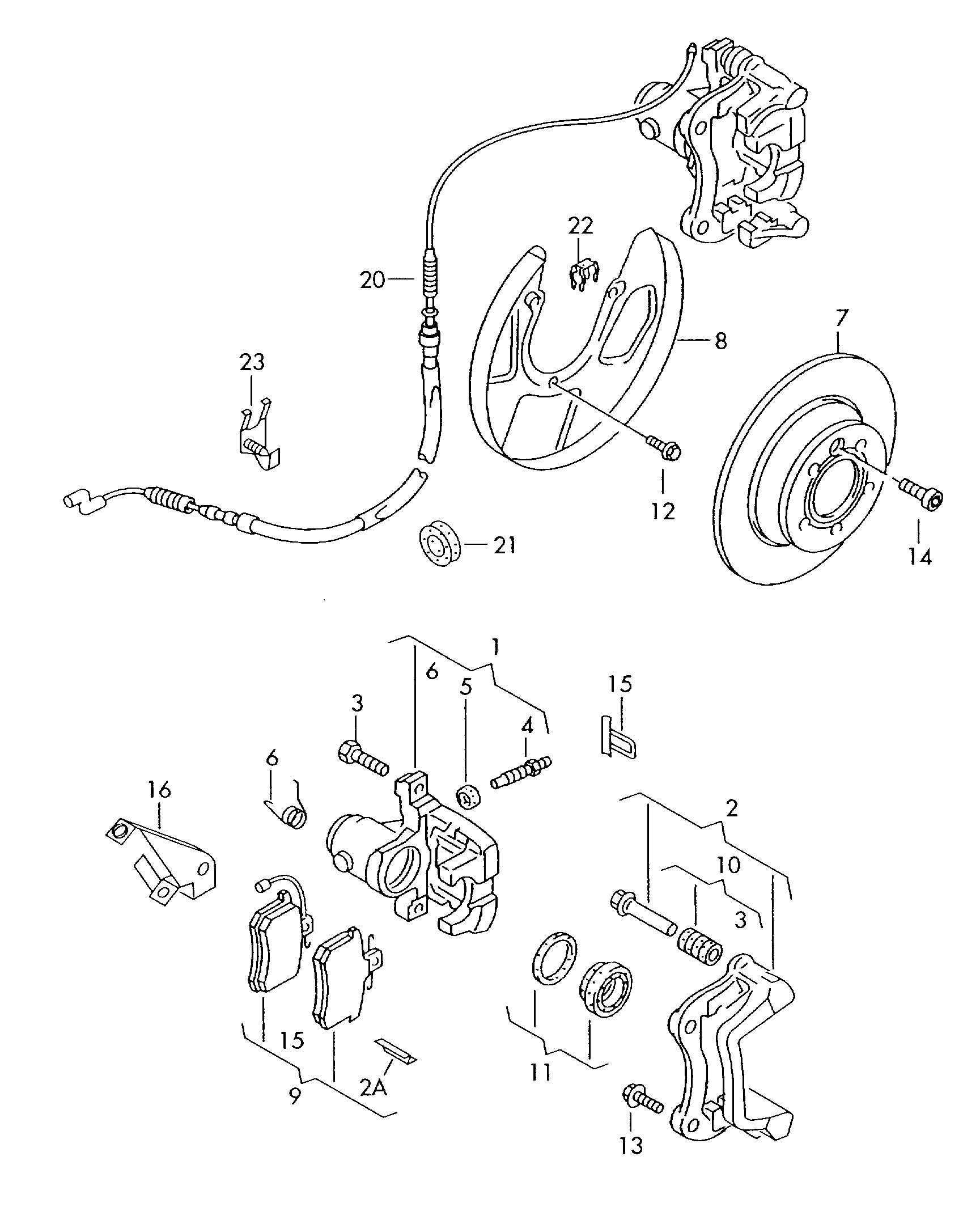 Seat 7D0615425A - Guide Sleeve Kit, brake caliper parts5.com