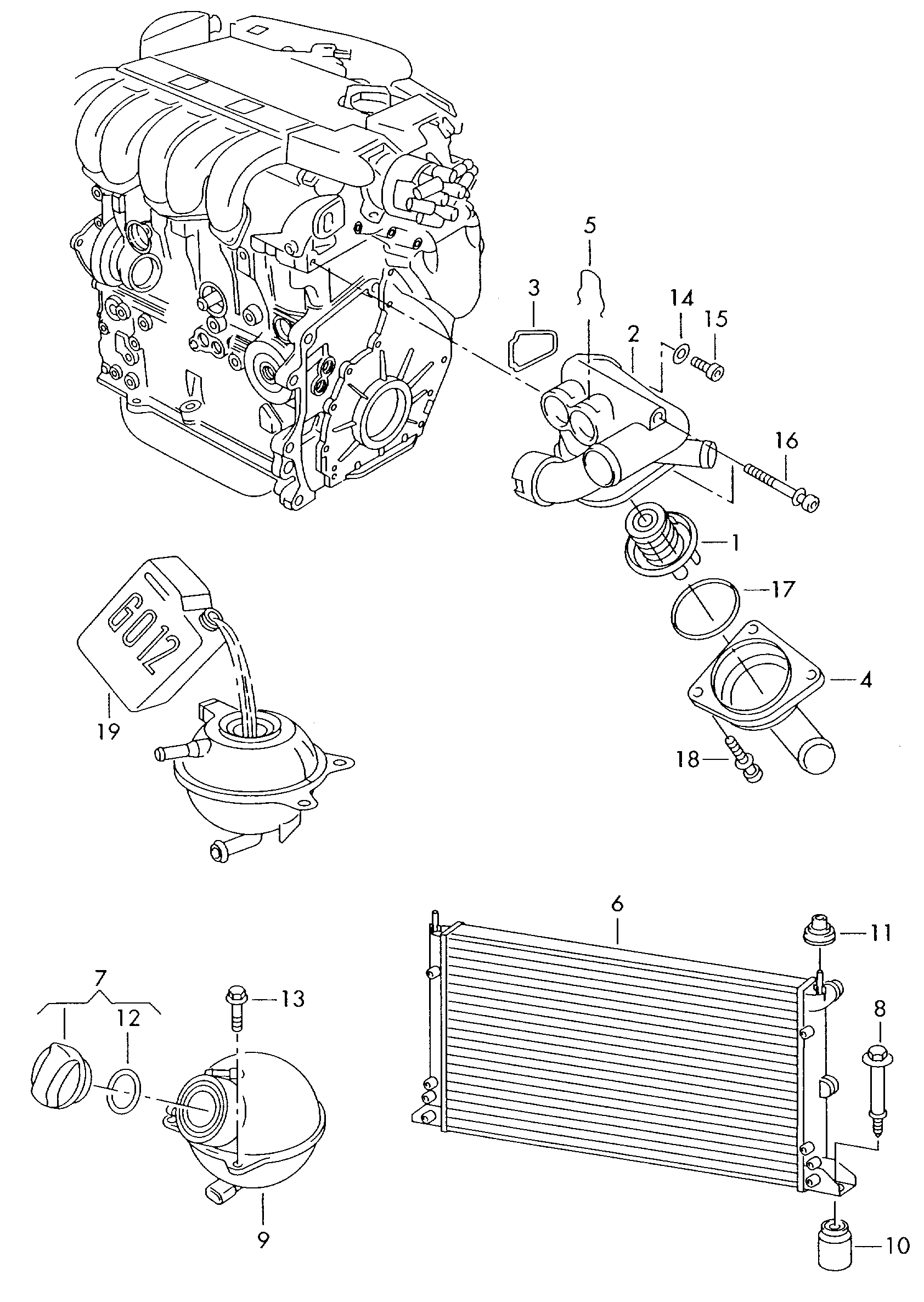 VAG 022121113 - Termostat,lichid racire parts5.com