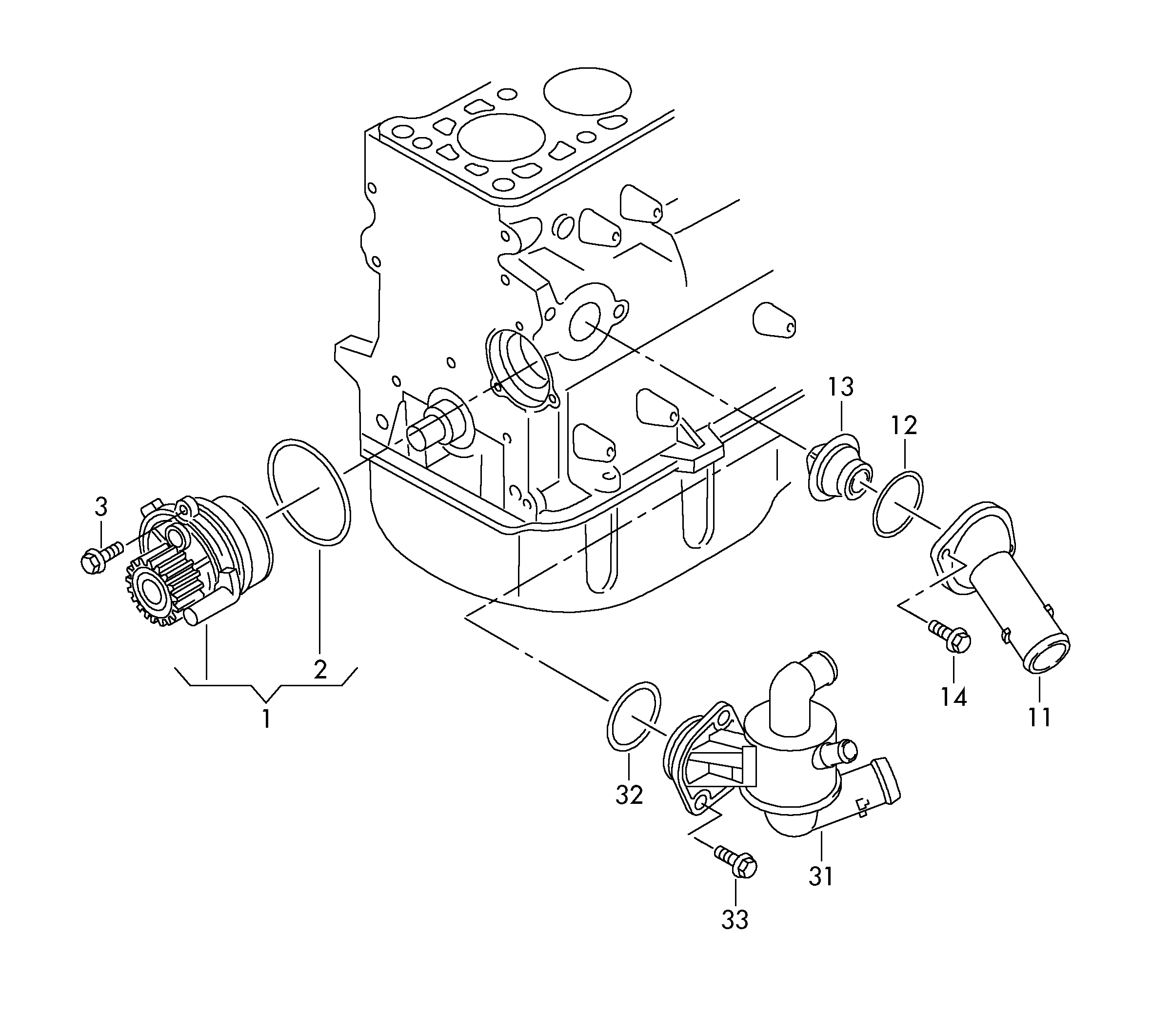 VW 03L 121 011 C - Αντλία νερού parts5.com