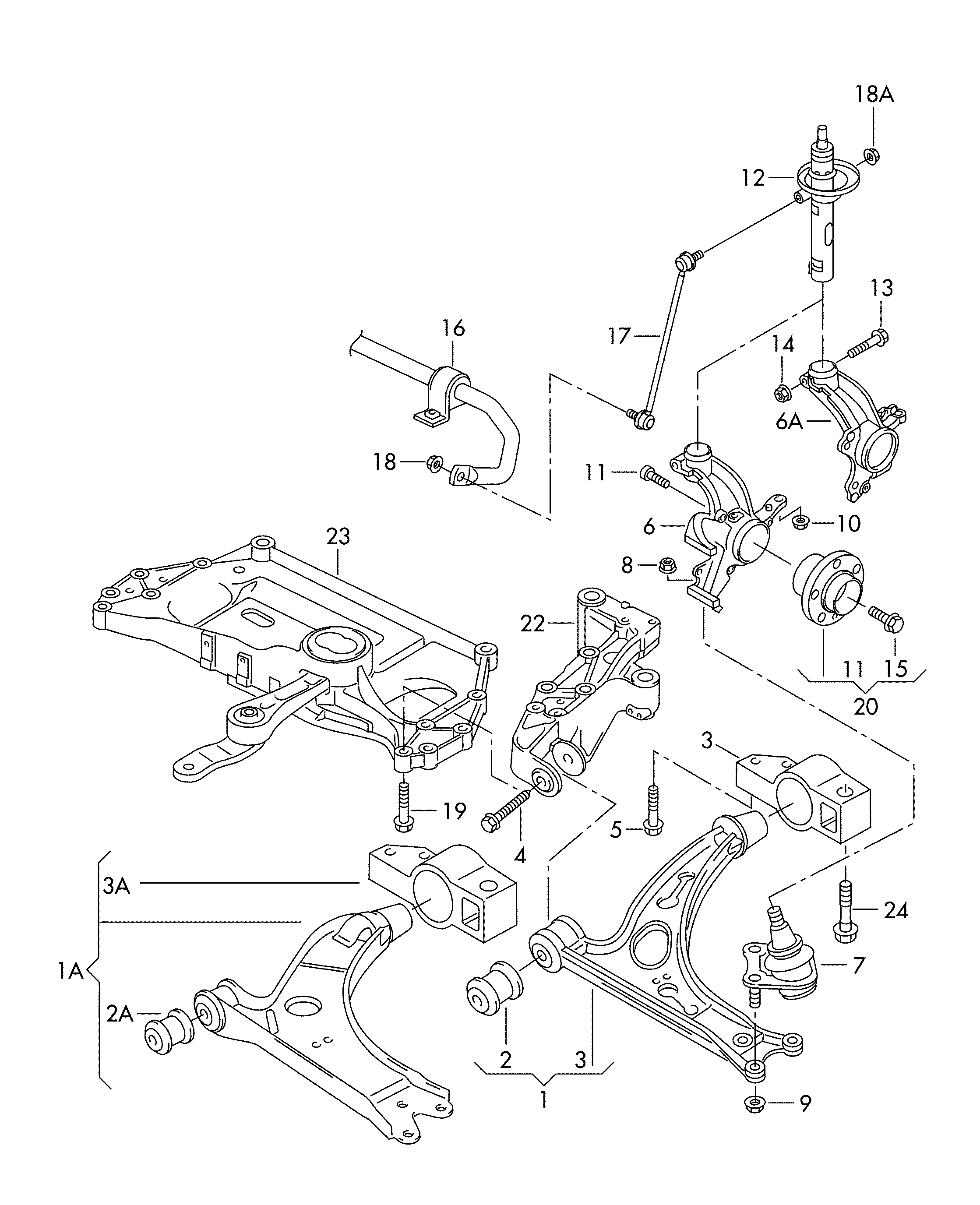 VAG 1K0 407 151BD - Lenker, Radaufhängung parts5.com