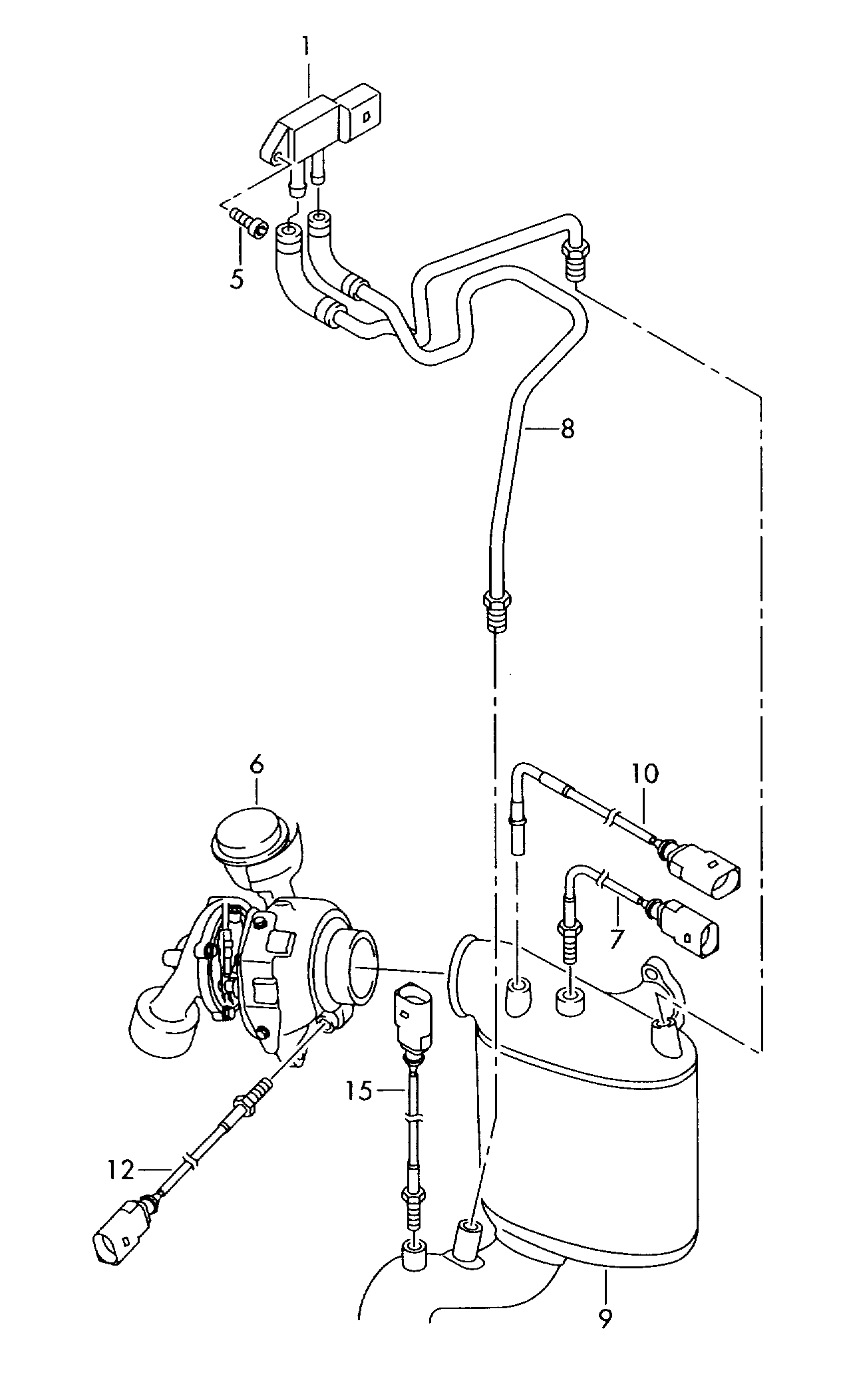 VW 059 906 051 C - Sensor, Abgasdruck parts5.com